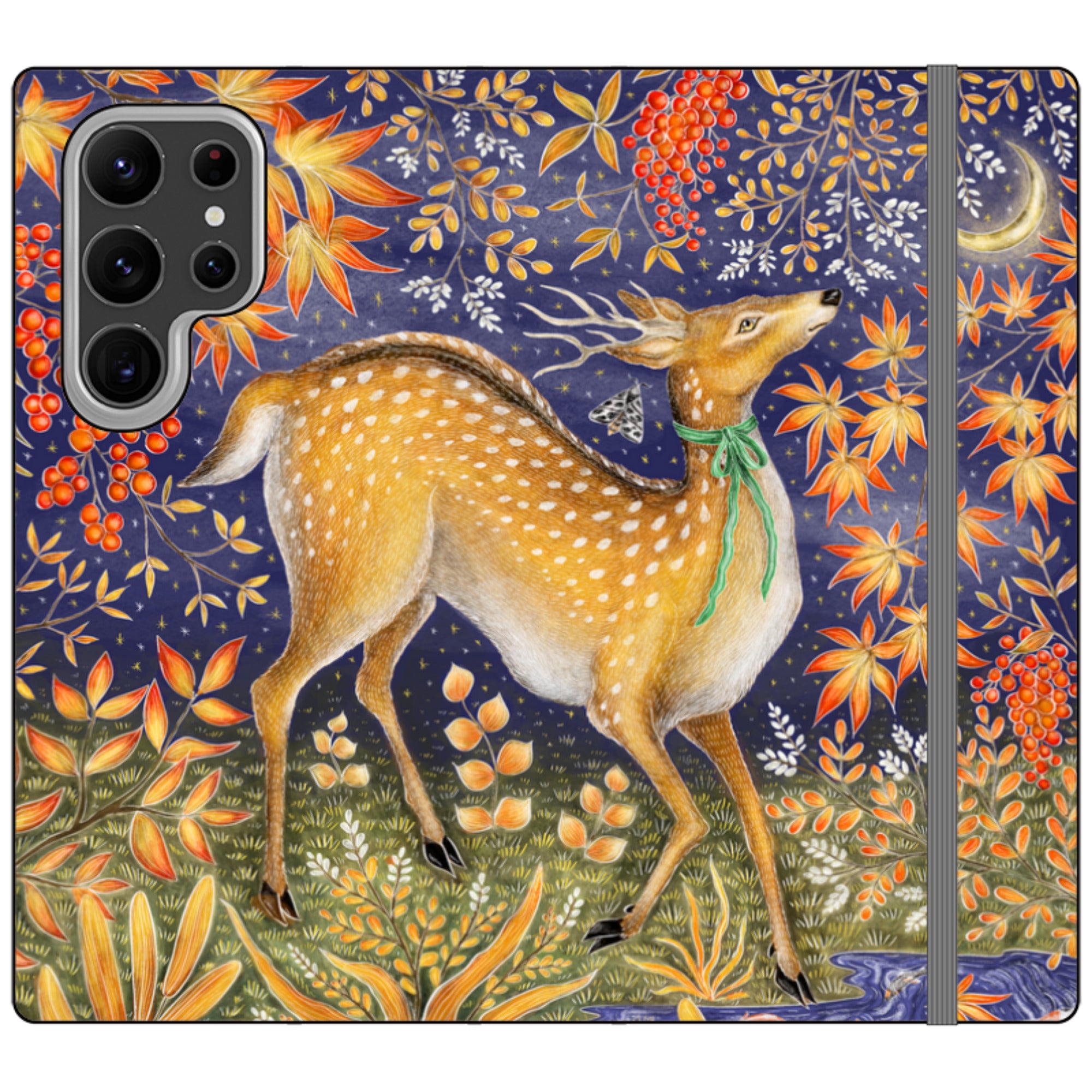 Autumn Deer Wallet Case By Catherine Rowe