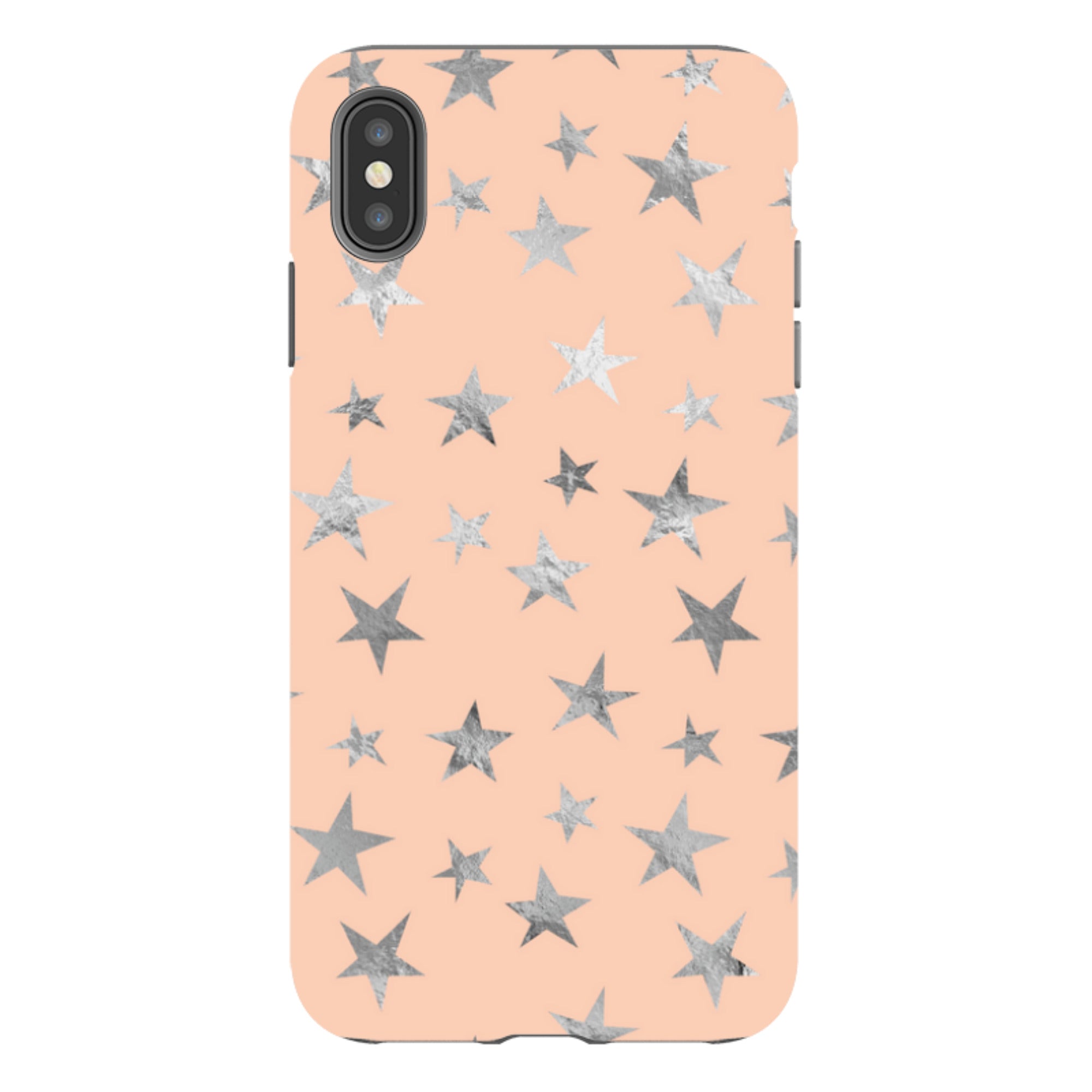 iPhone Tough Case - Pale and Silver Stars