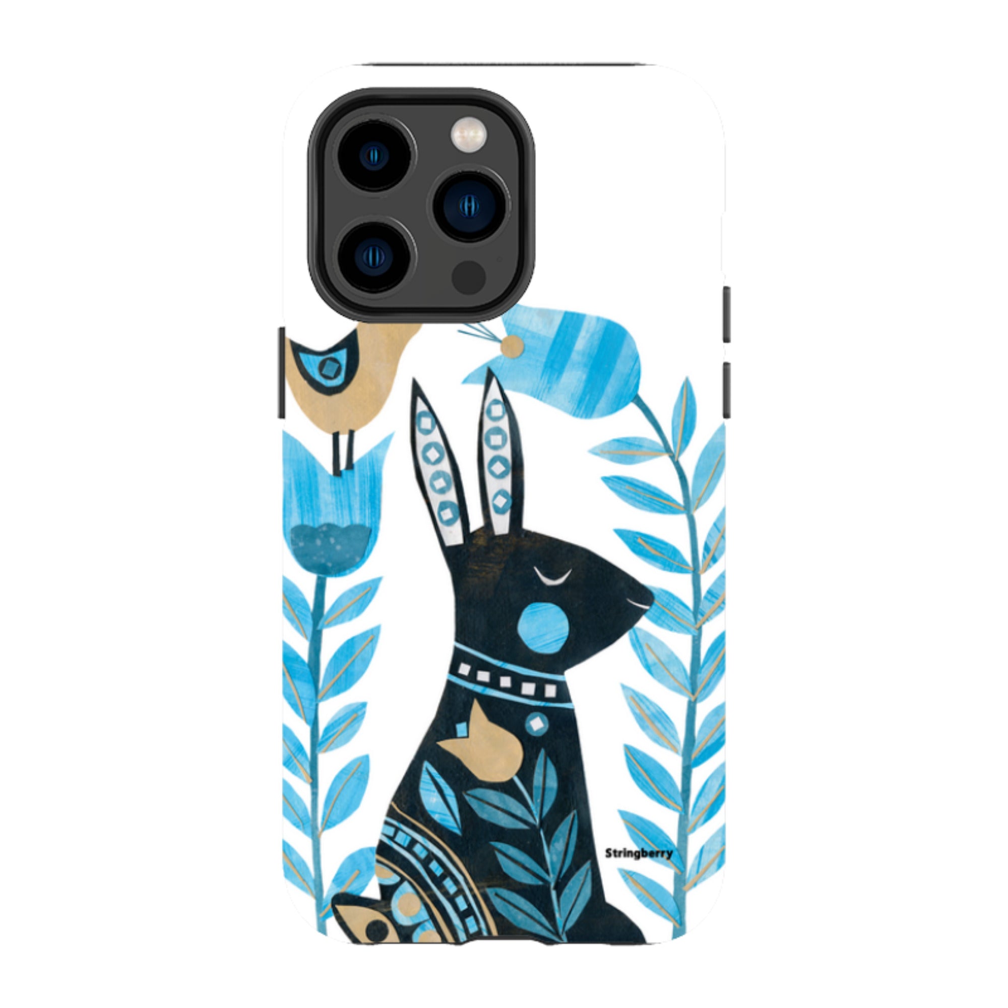 iPhone MagSafe Tough Case - Folk Rabbit By Tracey English