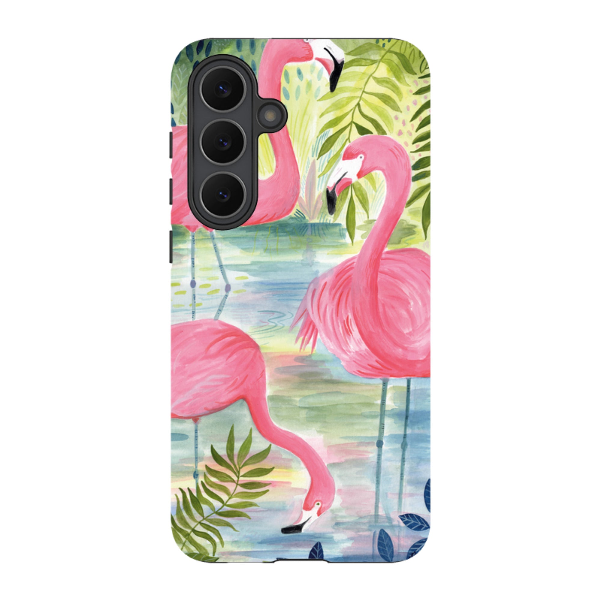 Samsung Tough Case - Three Flamingo By Bex Parkin