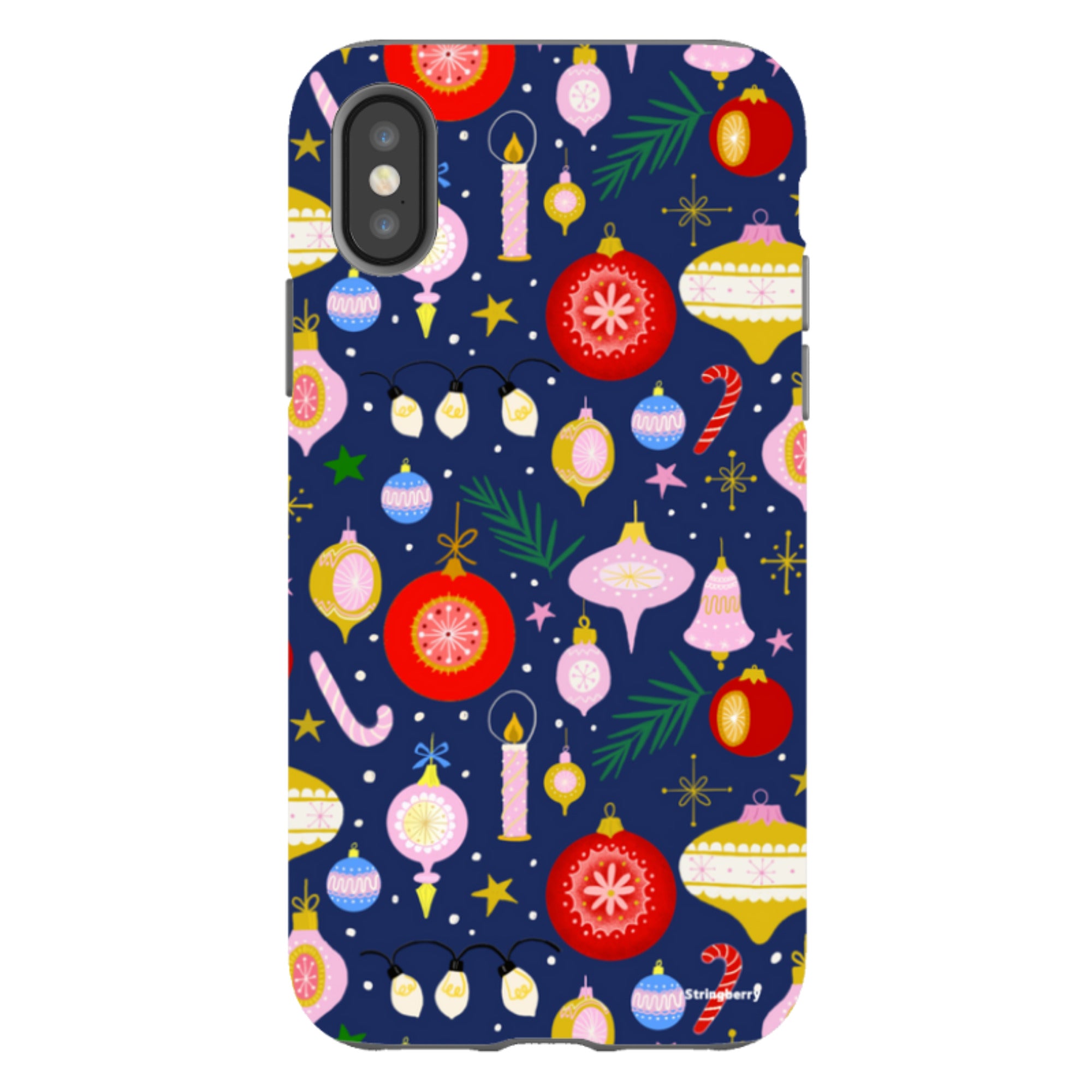 iPhone Tough Case - Xmas Pattern II By Bex Parkin