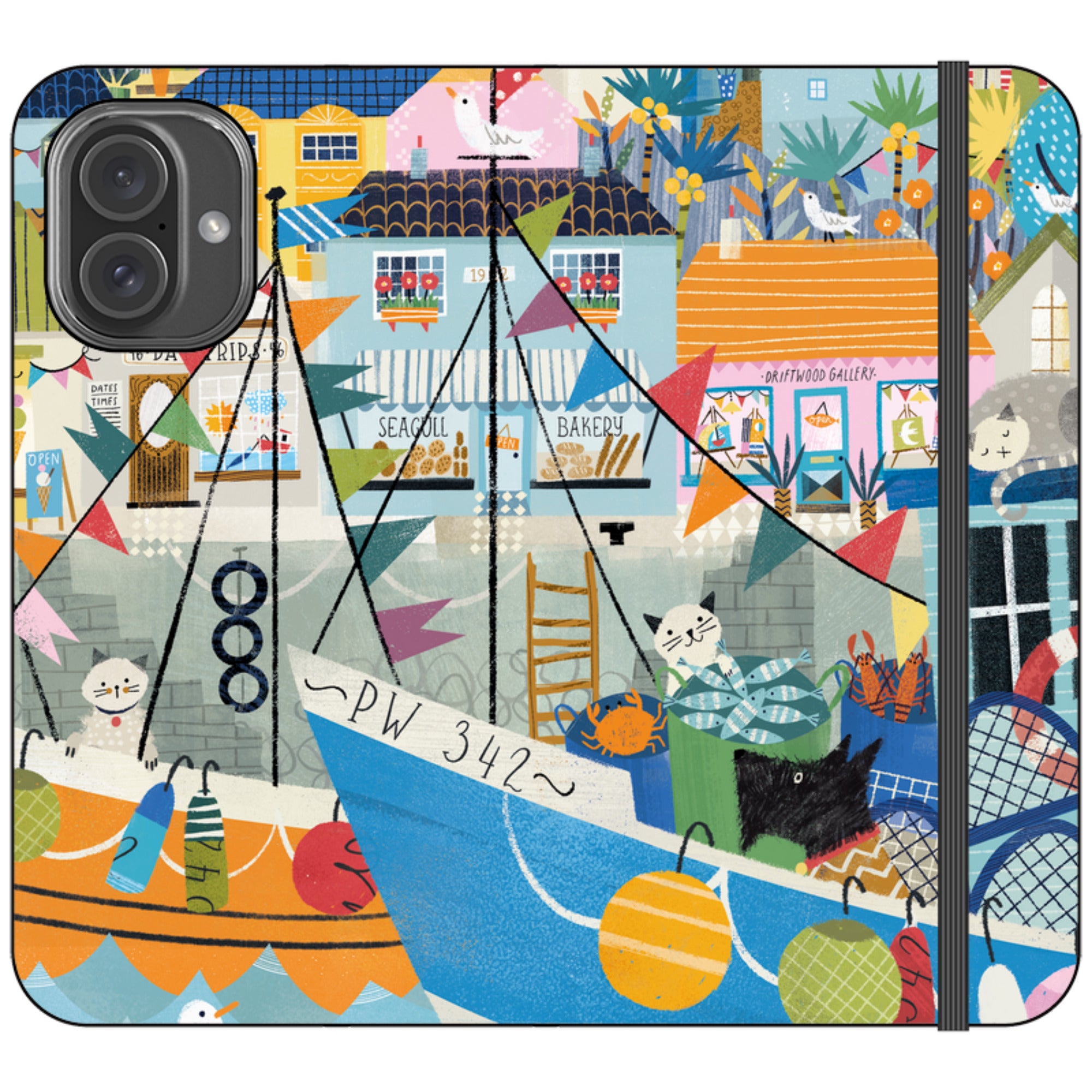 Night Harbour Wallet Case By Ali Brookes