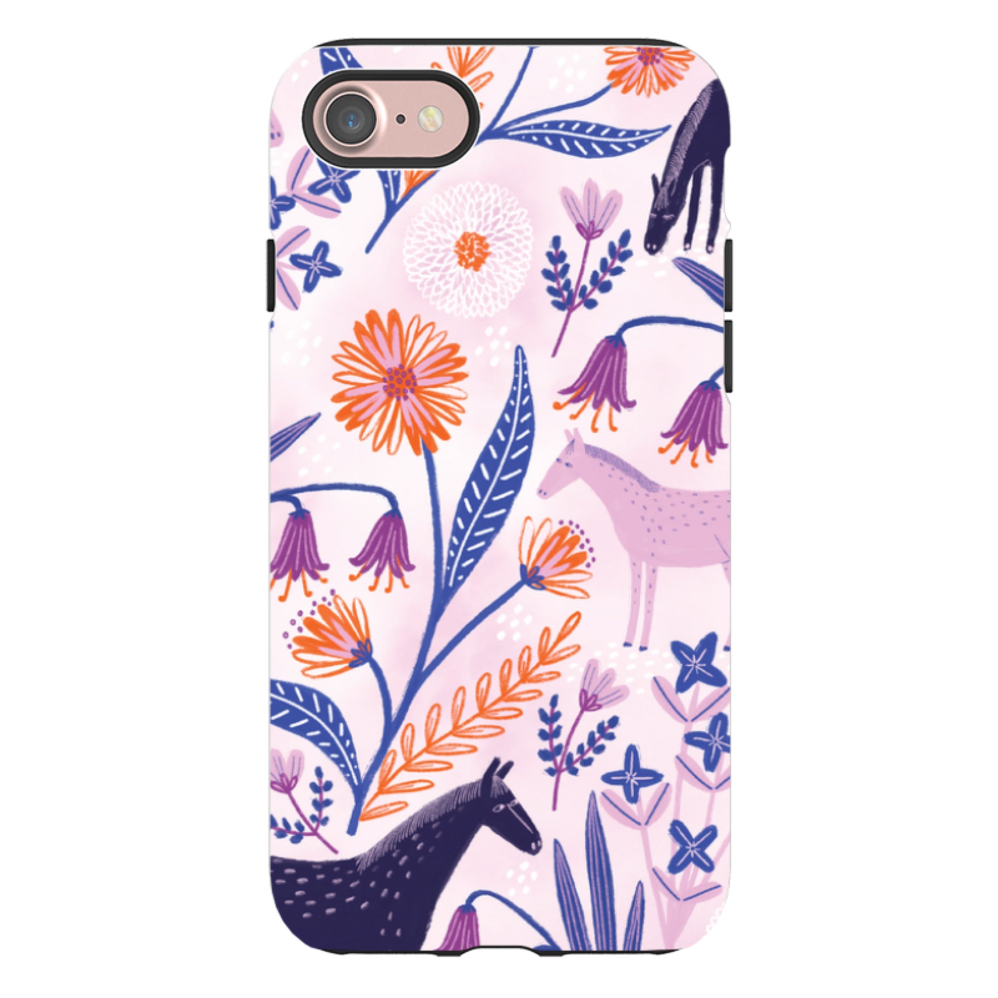 iPhone Tough Case - Wild Ponies By Lee Foster Wilson