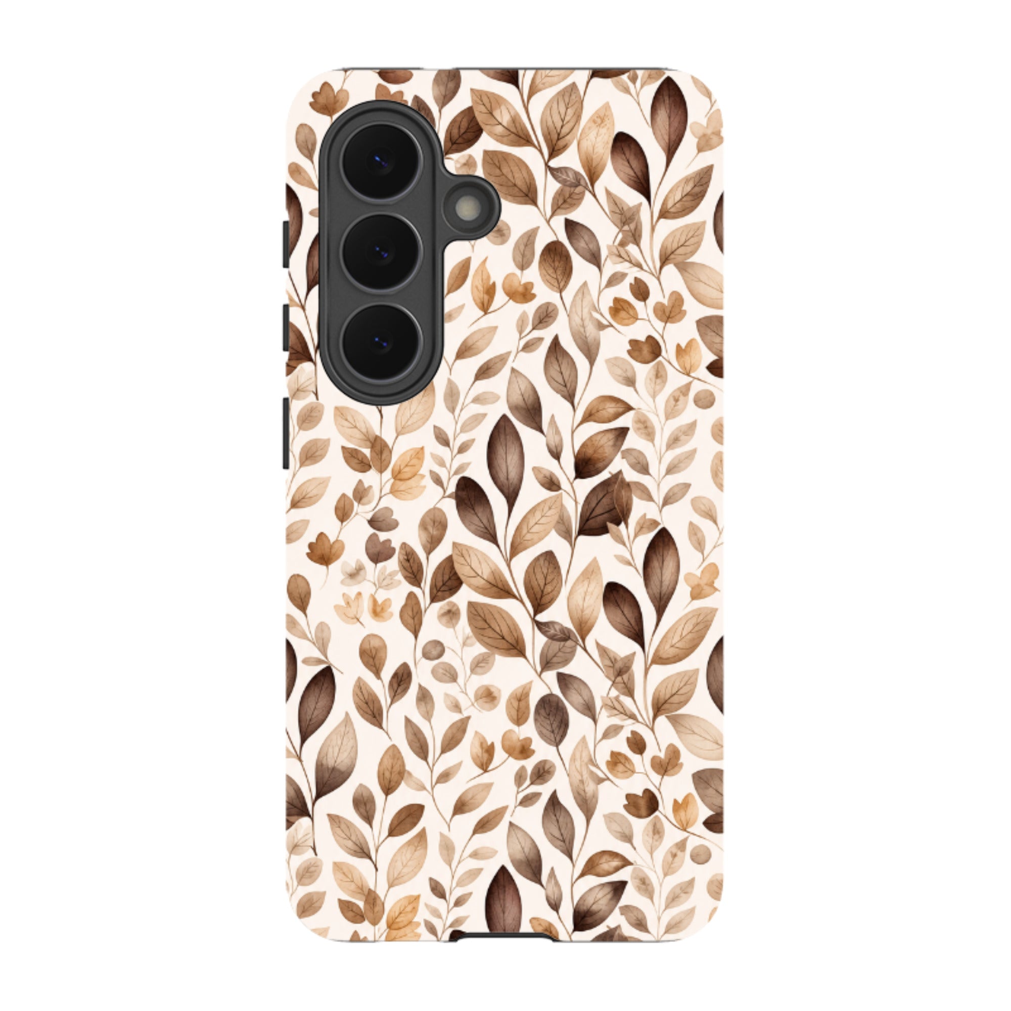 Samsung Tough Case - Beige Aesthetic Leaves