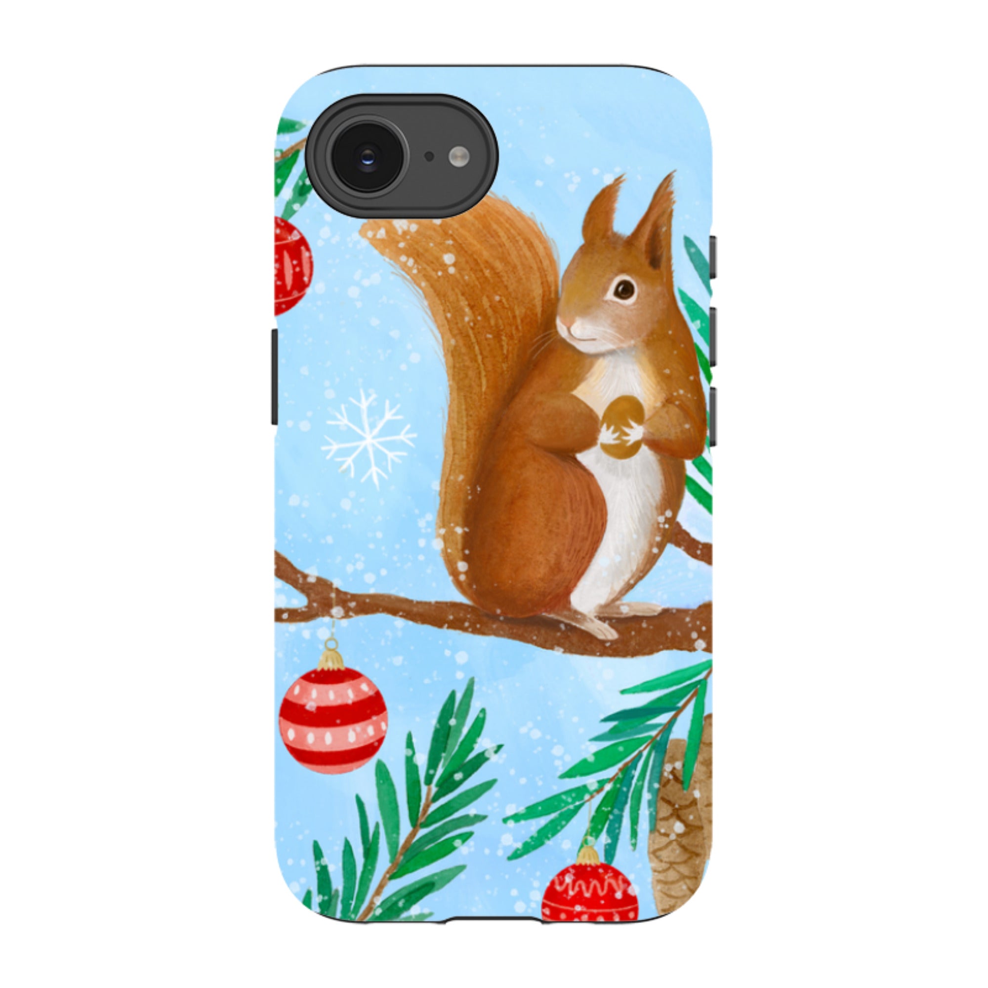 iPhone Tough Case - Winter Squirrel By Bex Parkin