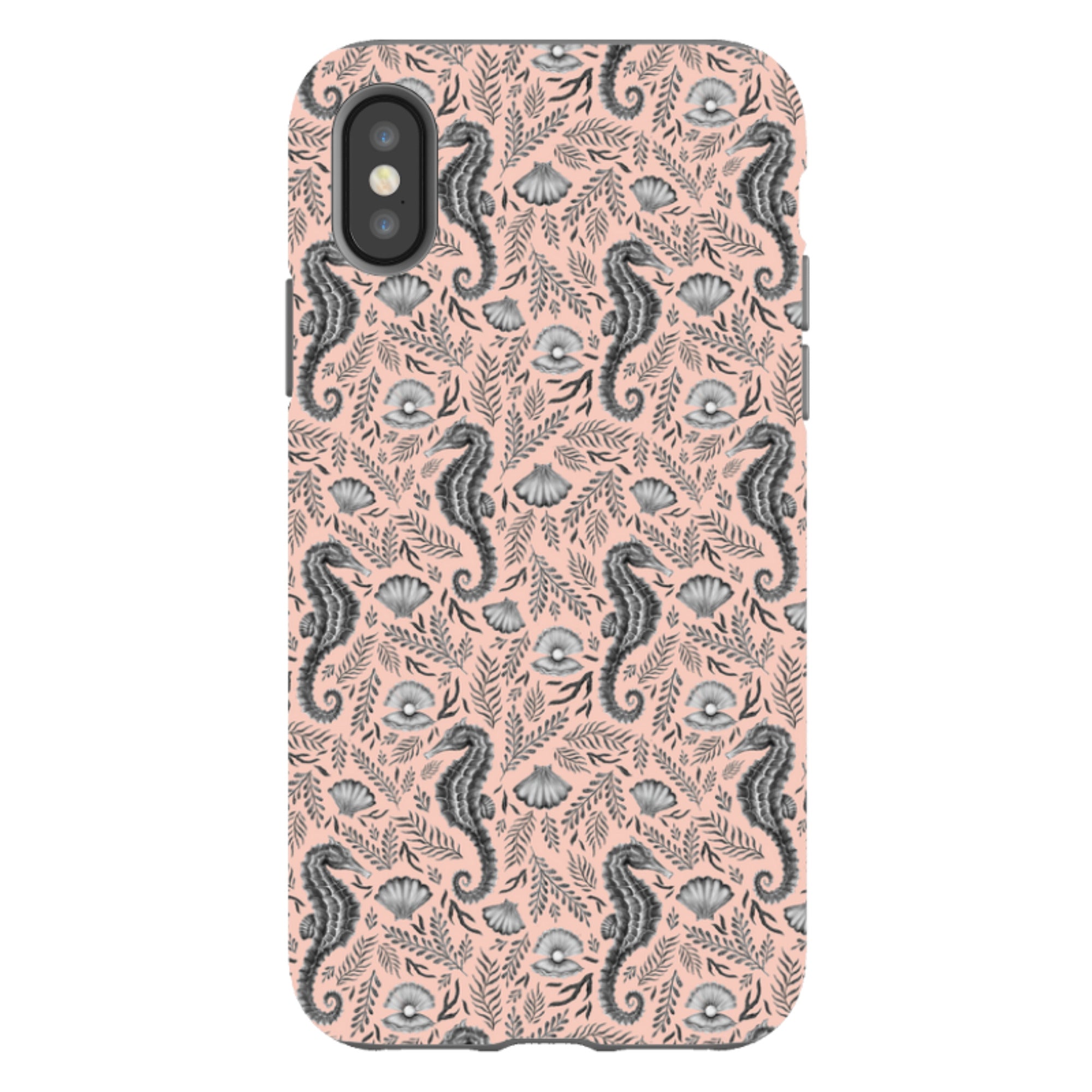 iPhone Tough Case - Seahorse Coral By Catherine Rowe
