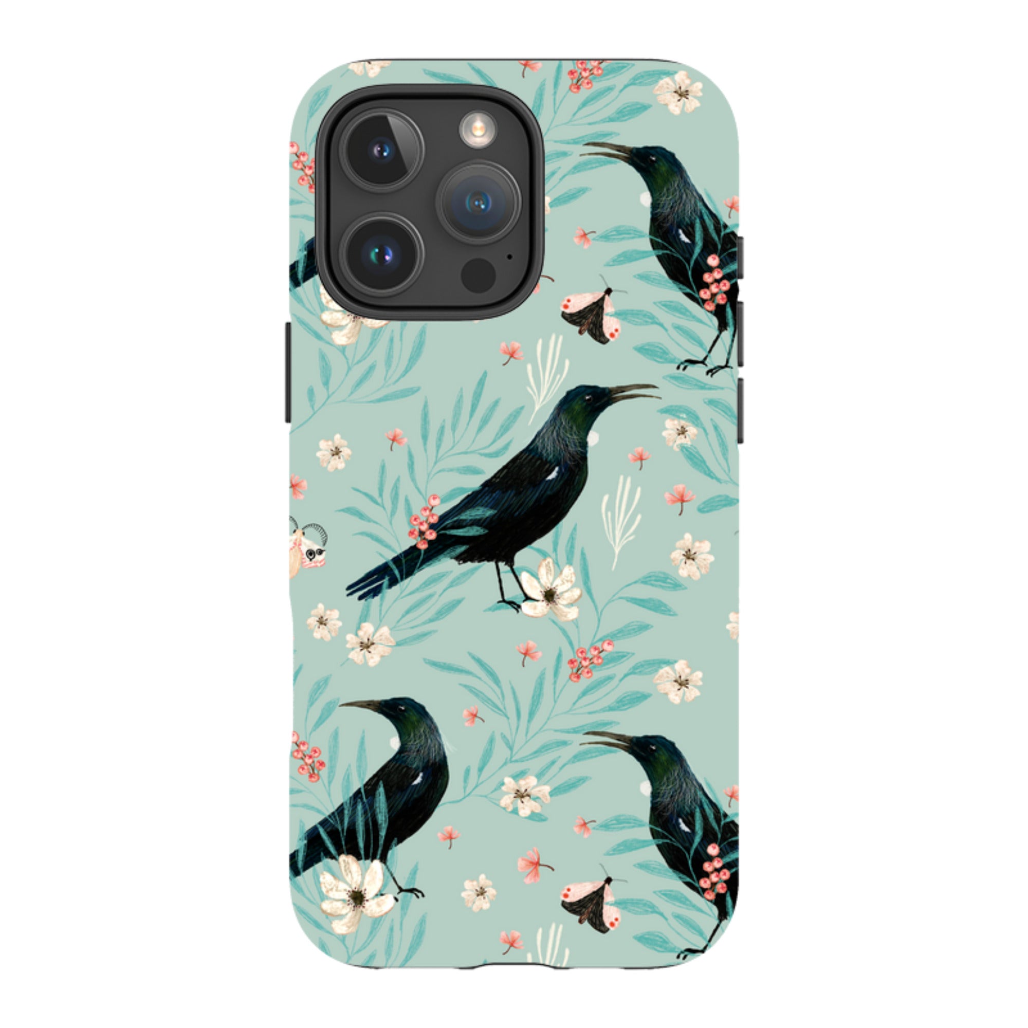 iPhone MagSafe Tough Case - Tui Light Blue By Katherine Quinn