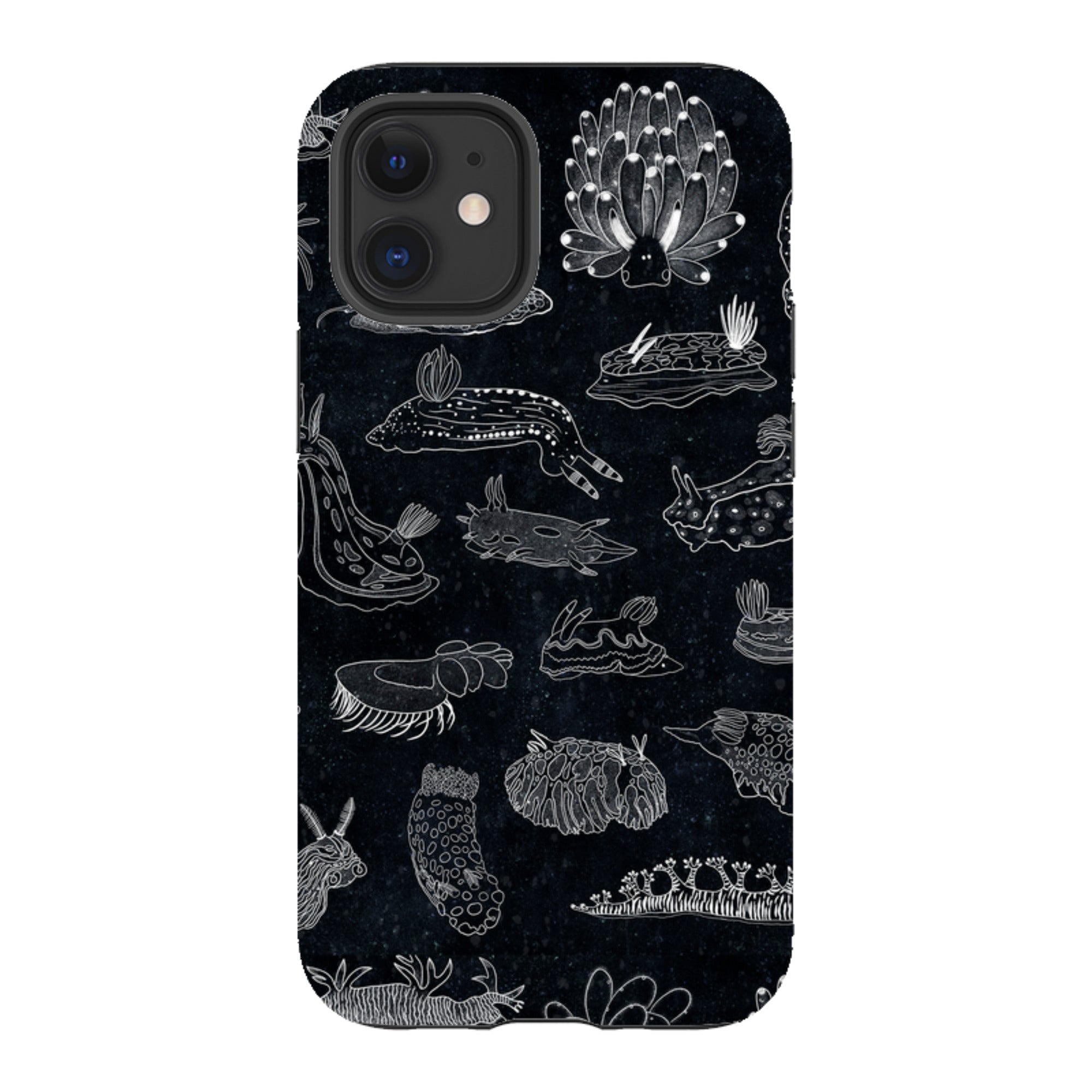 iPhone Tough Case - Nudibranch Line Drawing By Katherine Quinn