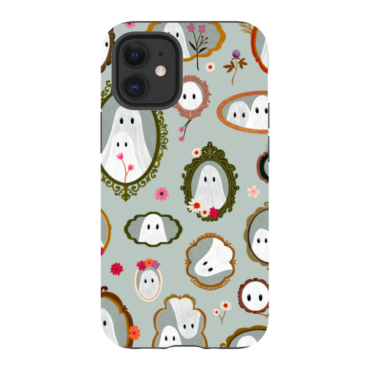 iPhone Tough Case - Framed Ghosts - Dusty Gourd By Katherine Quinn