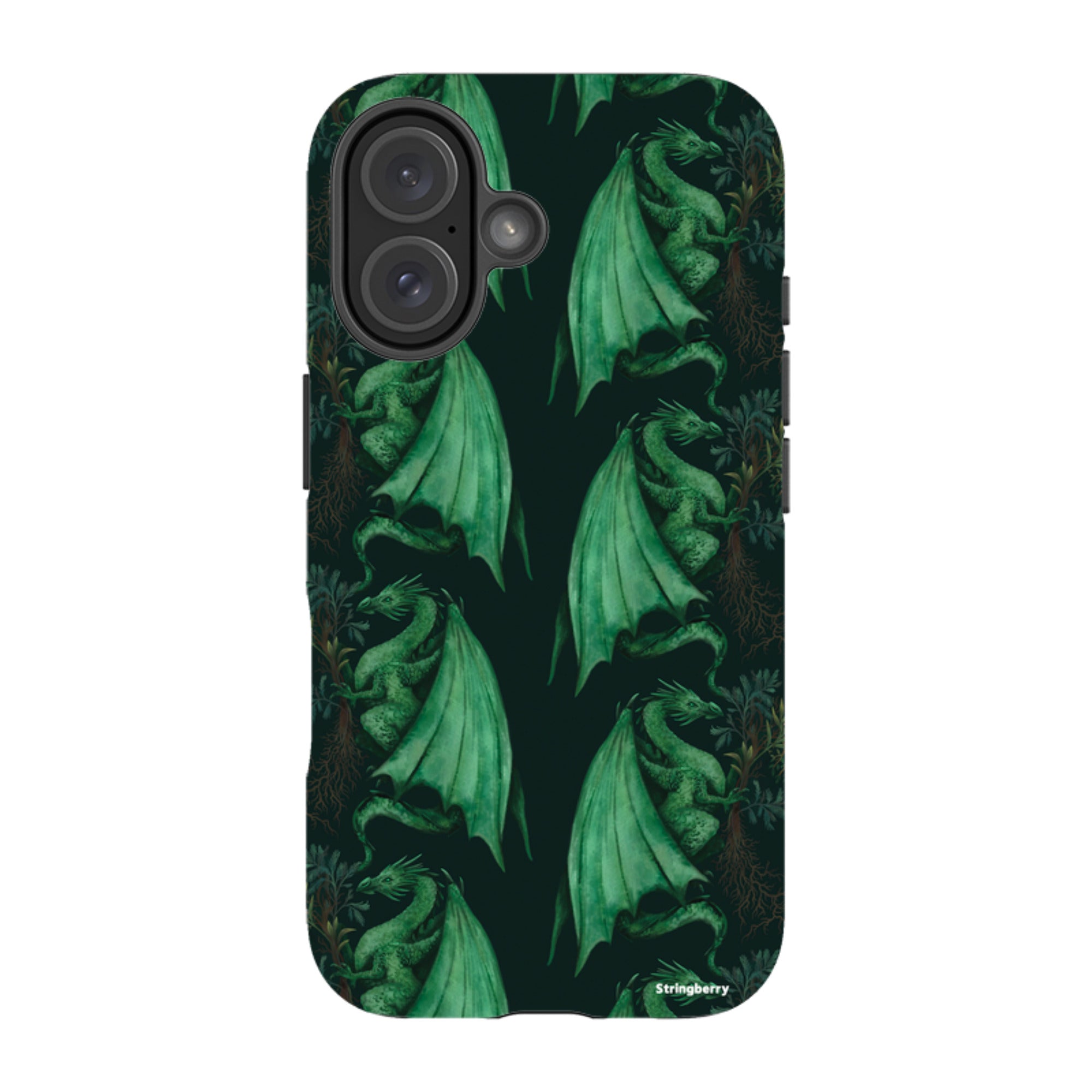 iPhone MagSafe Tough Case -  Arbor Dragon Pattern By Anna Stead