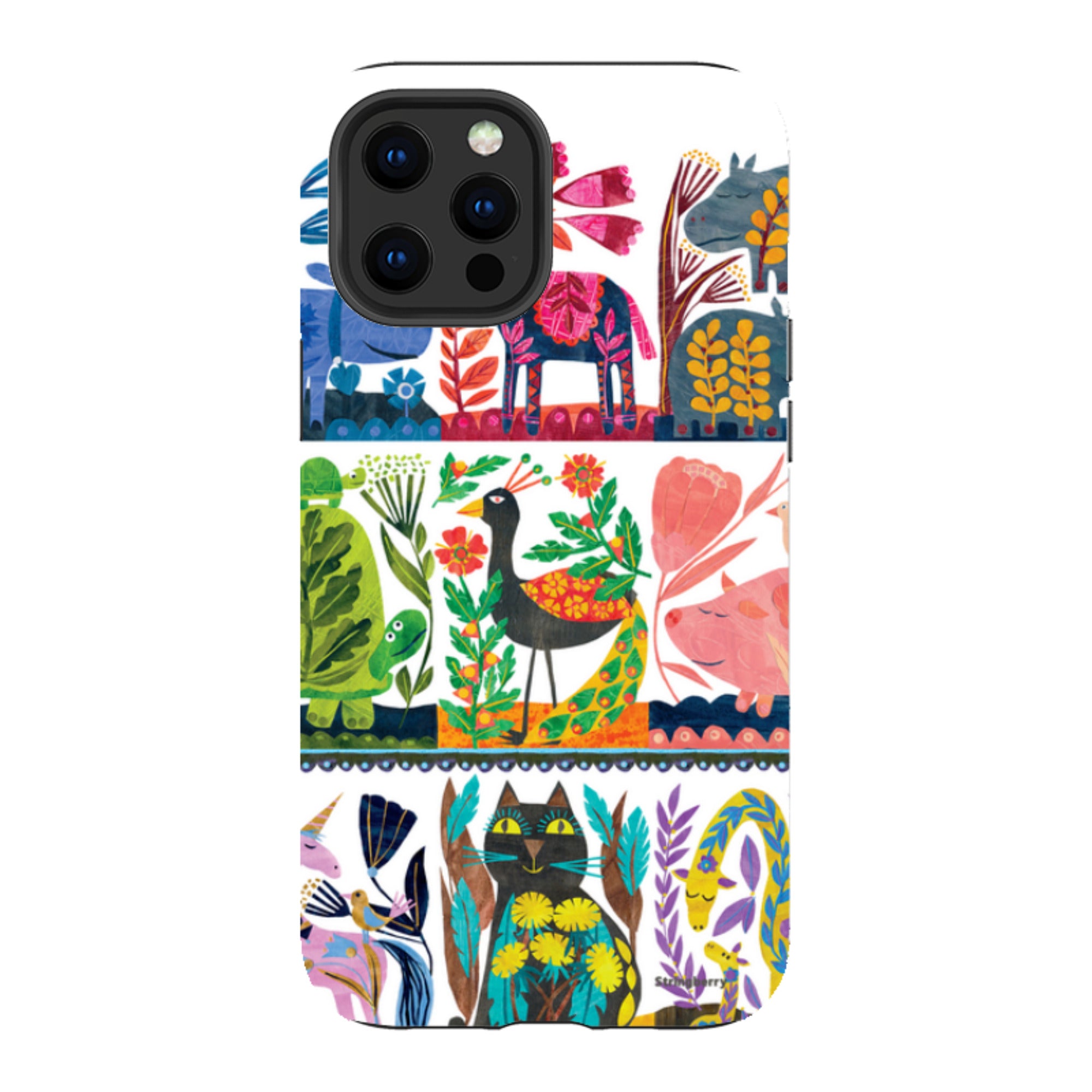 iPhone Tough Case - Folk Colour By Tracey English