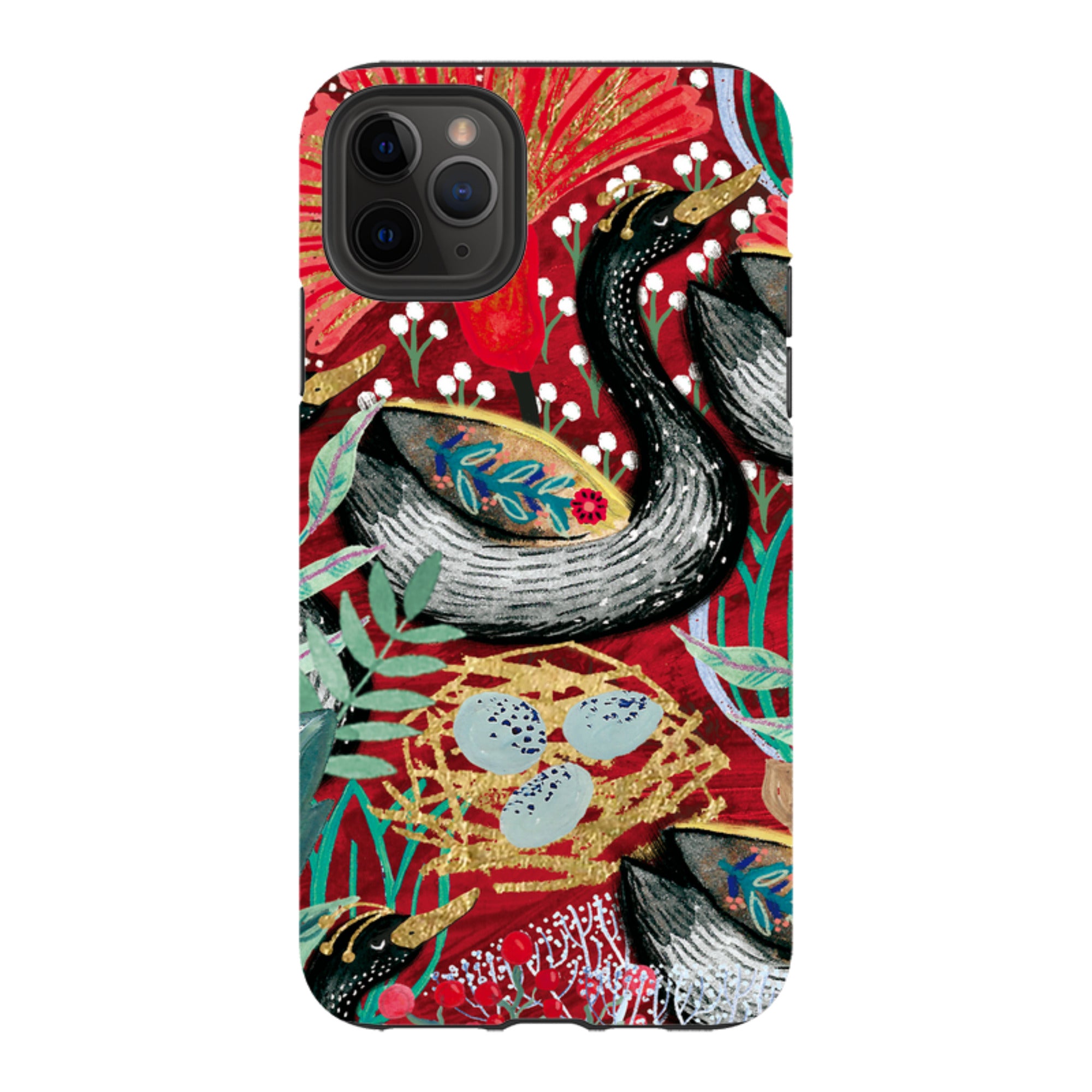 iPhone Tough Case - Eight Geese A Laying By Emma Frances Grant