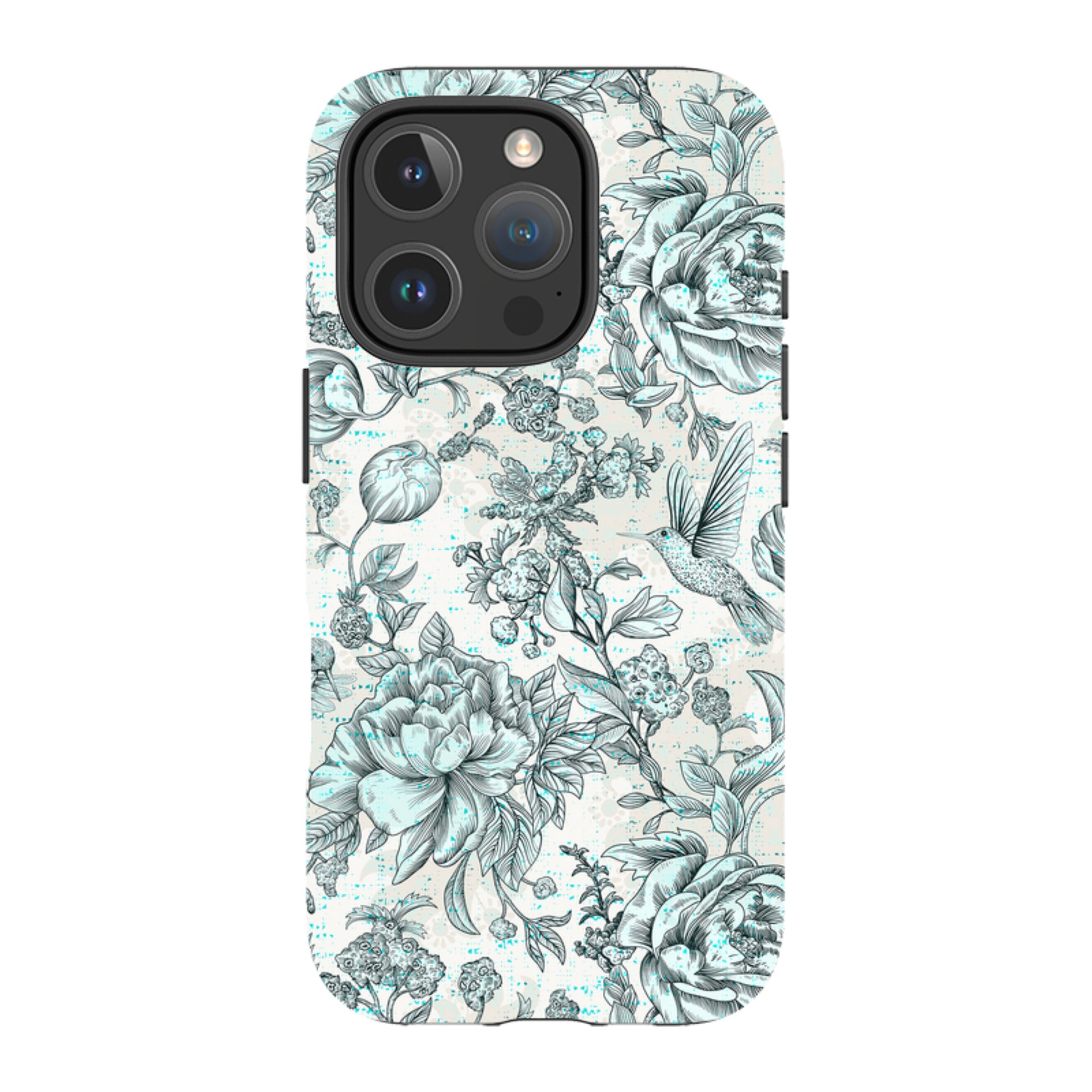 iPhone Tough Case - Blue Peonies