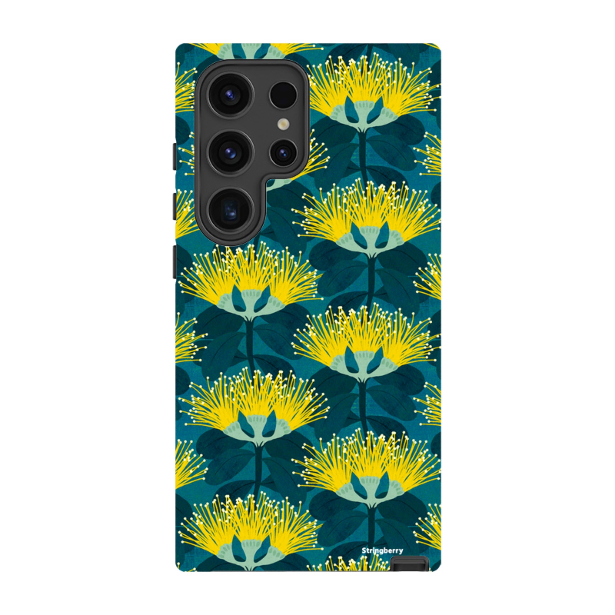 Samsung Tough Case - Pohutukawa Yellow And Blue By Katherine Quinn