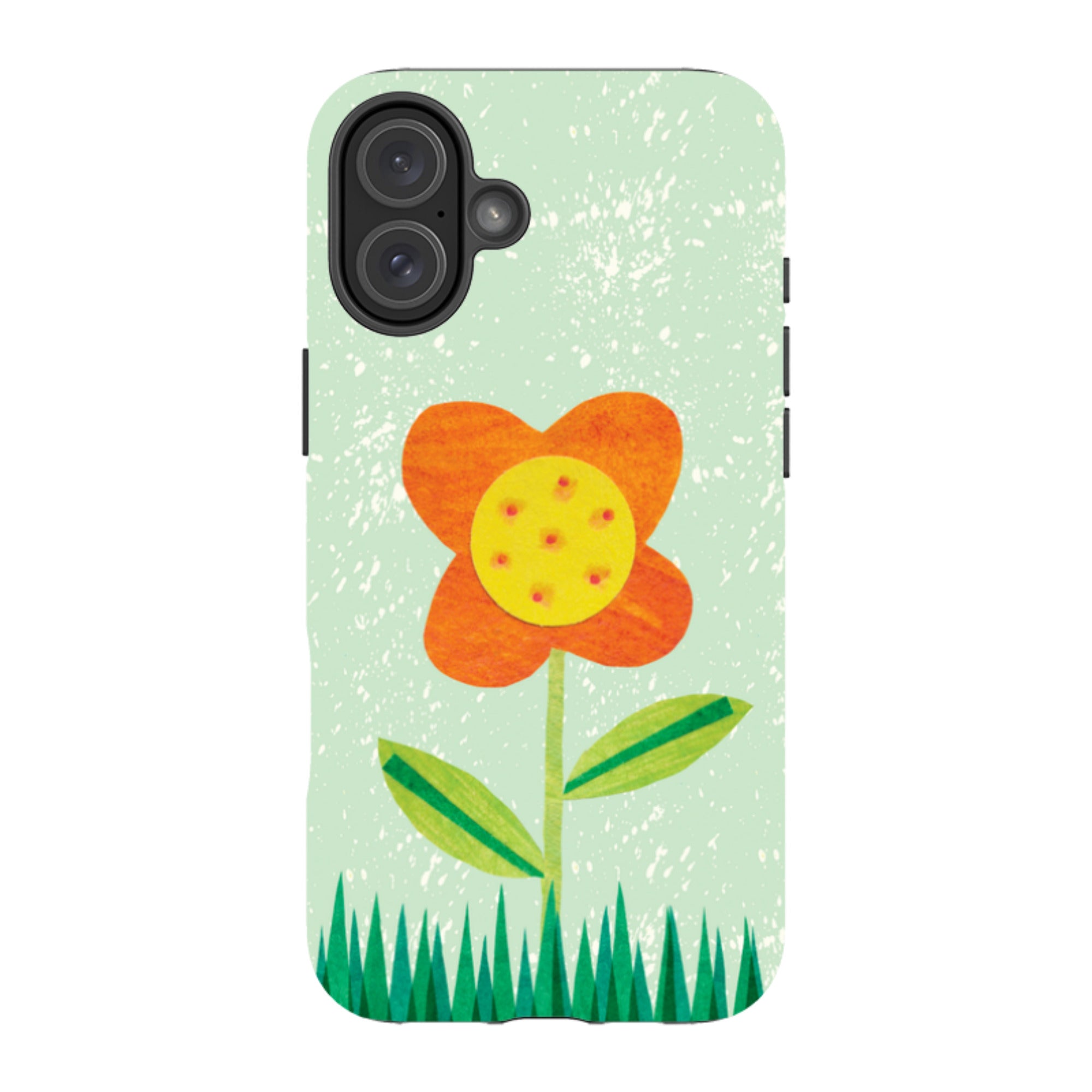 iPhone MagSafe Tough Case - Orange Flower By Tracey English