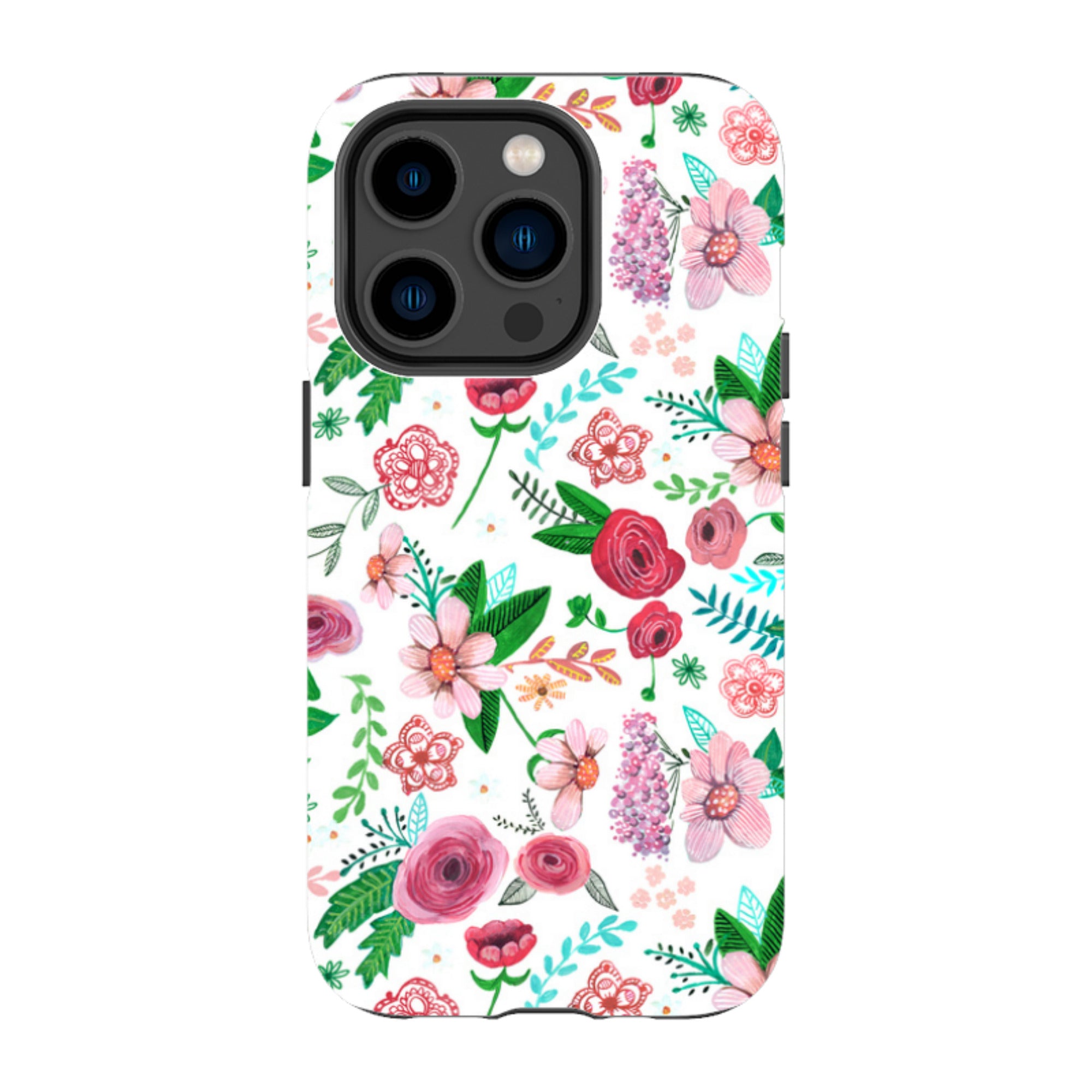 iPhone Tough Case - White Floral By Caroline Bonne Muller