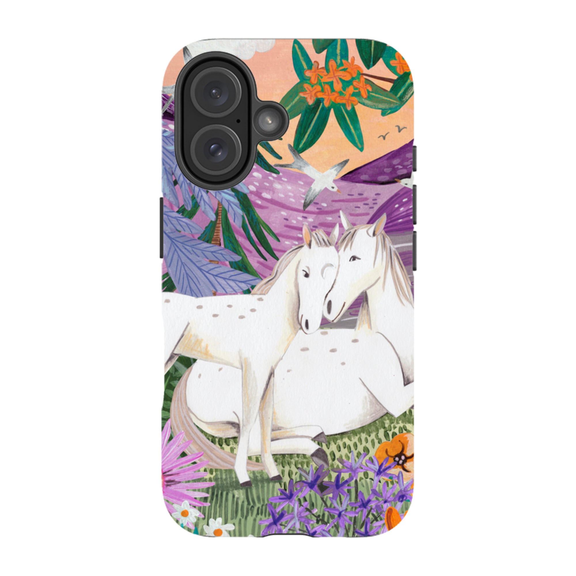iPhone MagSafe Tough Case -  Horses By Caroline Bonne Muller