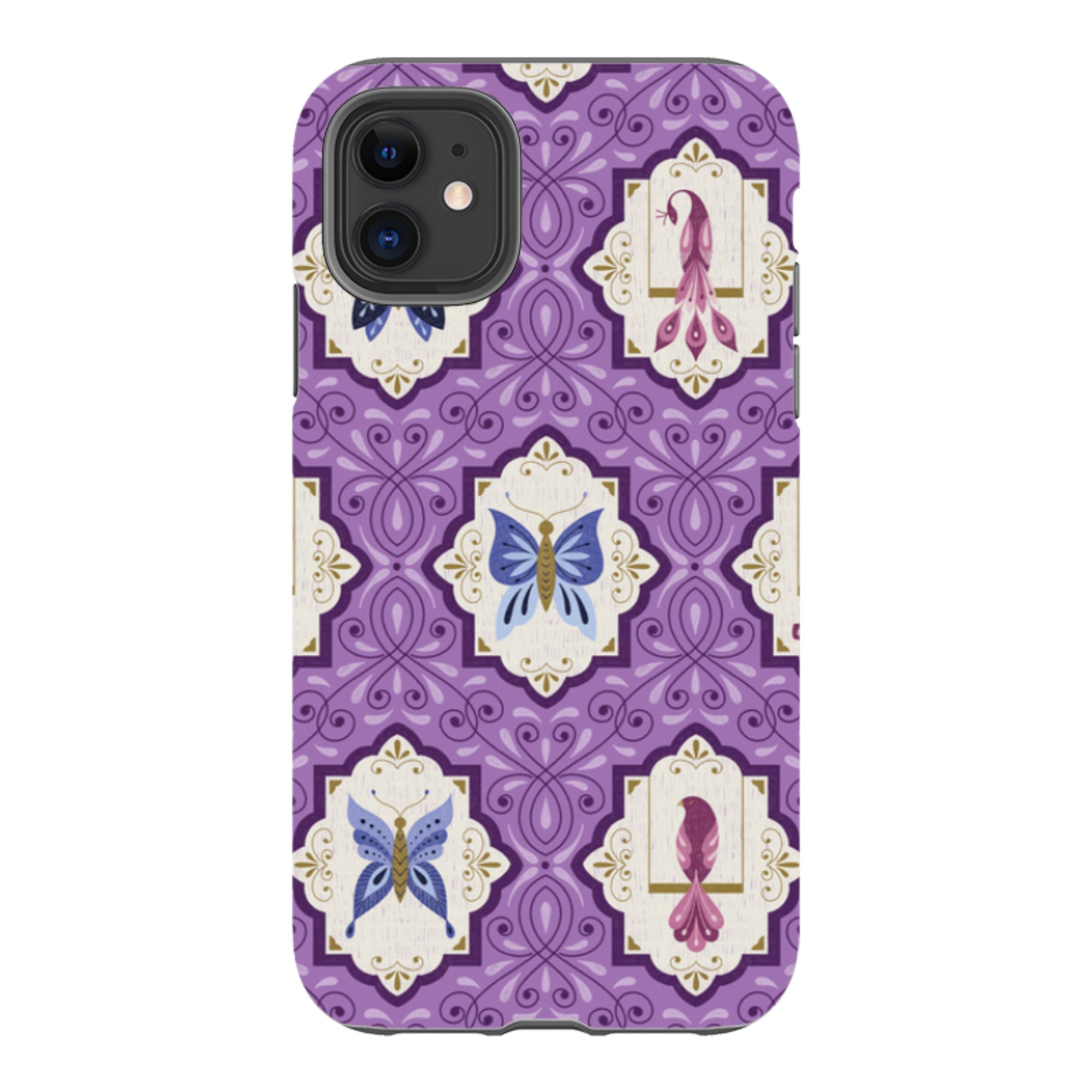 iPhone Tough Case - Wingframes Med Purple By Jenny Zemanek