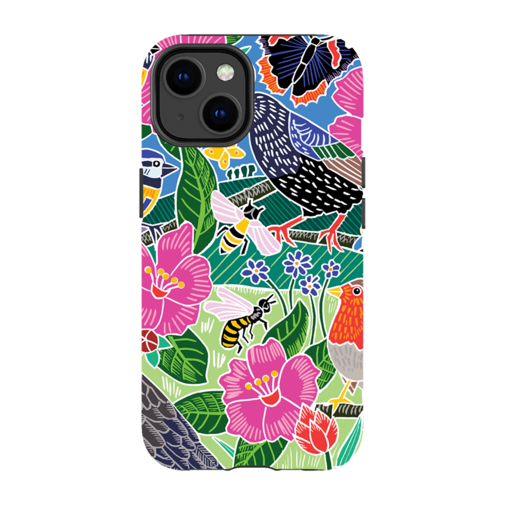 iPhone Tough Case - Garden Bird Jigsaw A By Kate Heiss