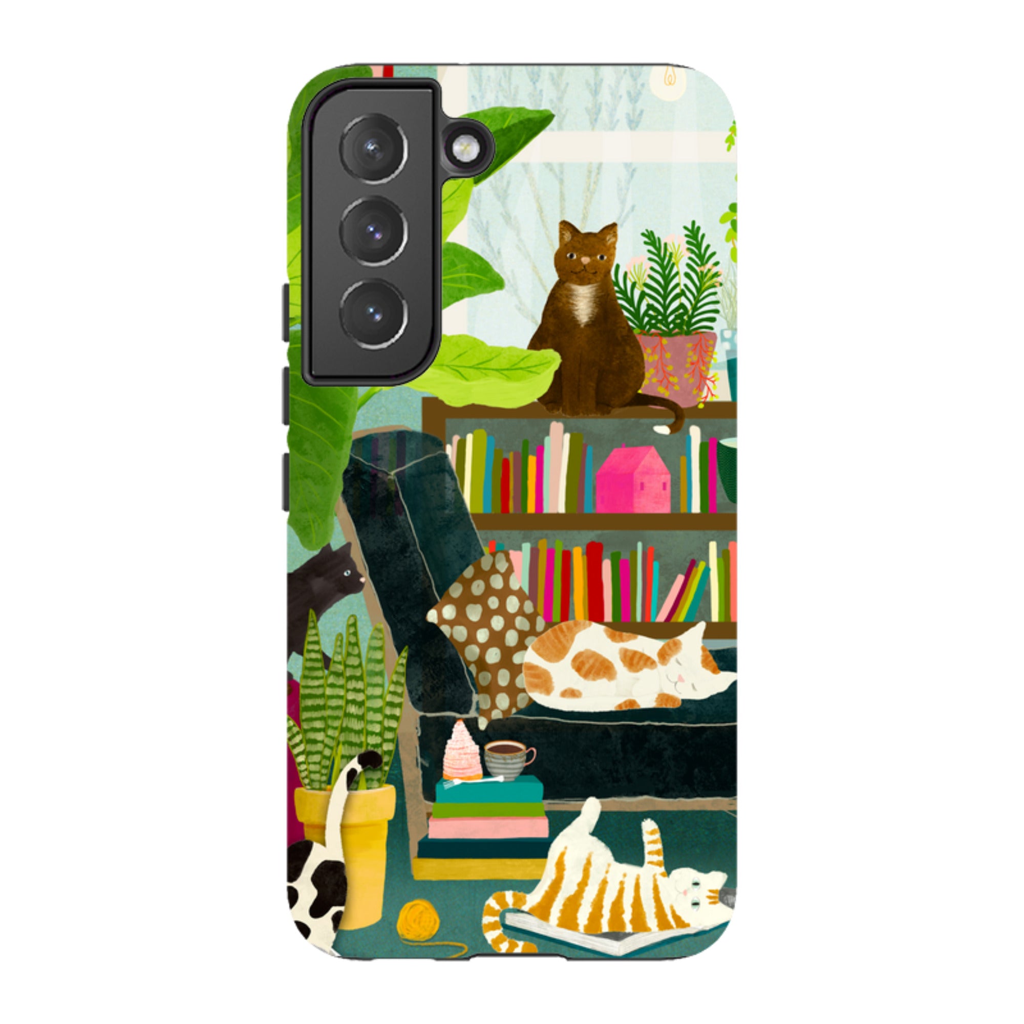 Samsung Tough Case - Cat Library By Katherine Quinn