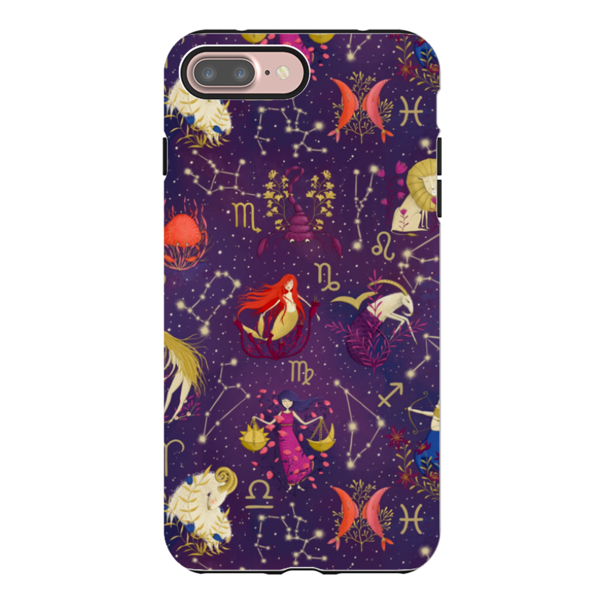 iPhone Tough Case - Zodiac Pattern By Maja Lindberg