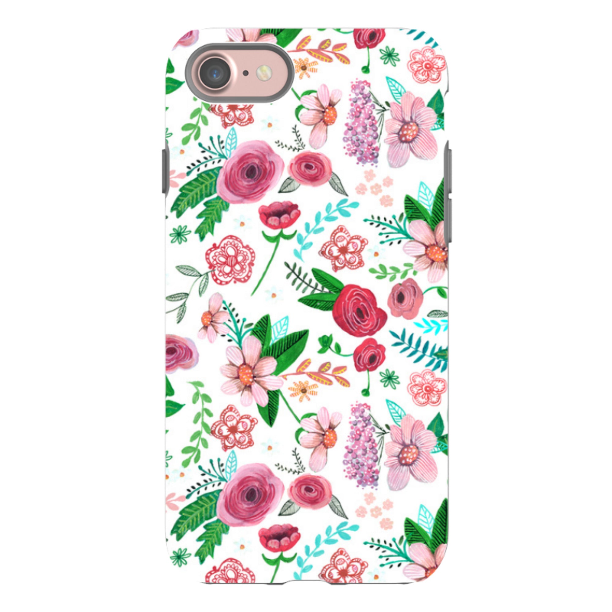iPhone Tough Case - White Floral By Caroline Bonne Muller