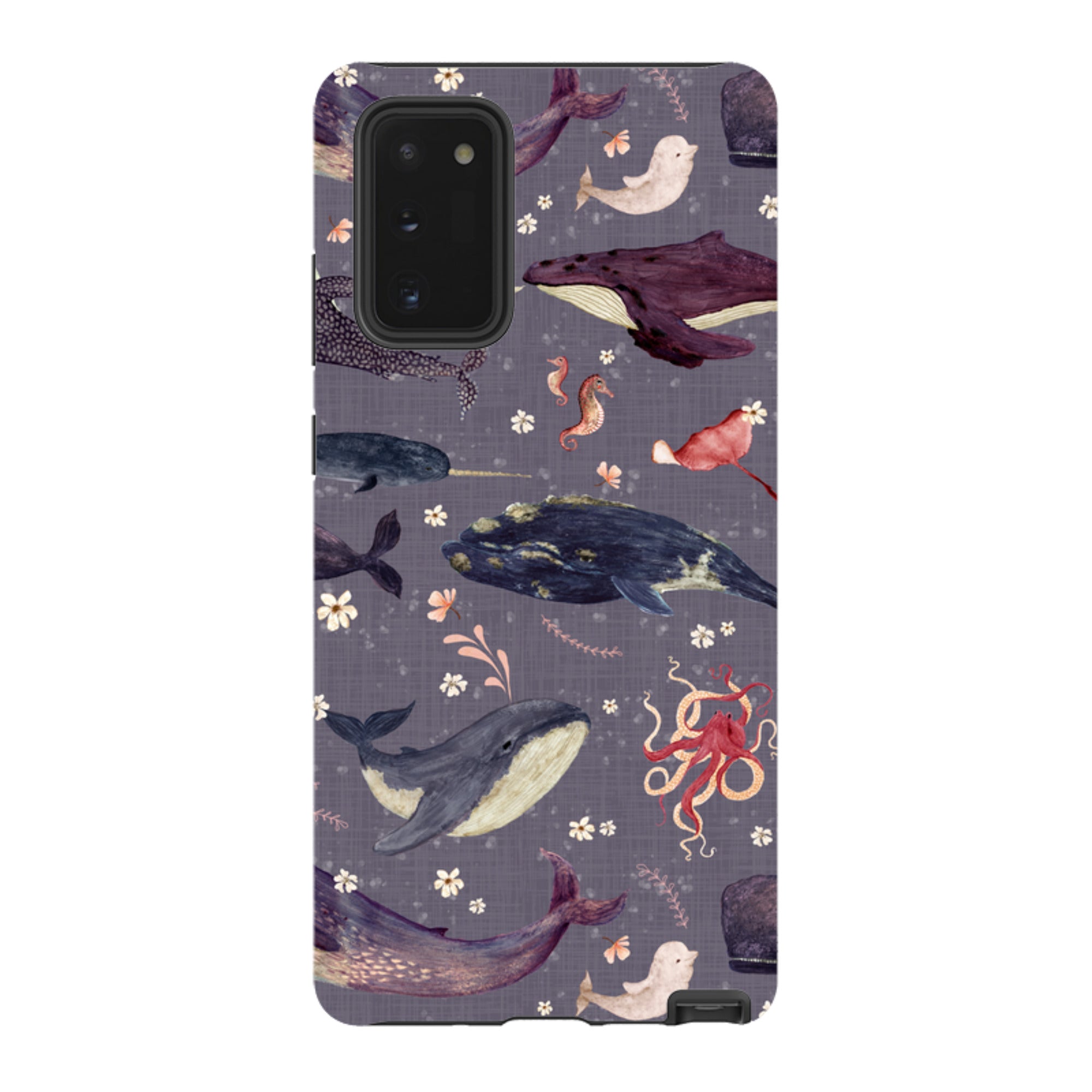 Samsung Tough Case - Whale Song Lavender By Katherine Quinn