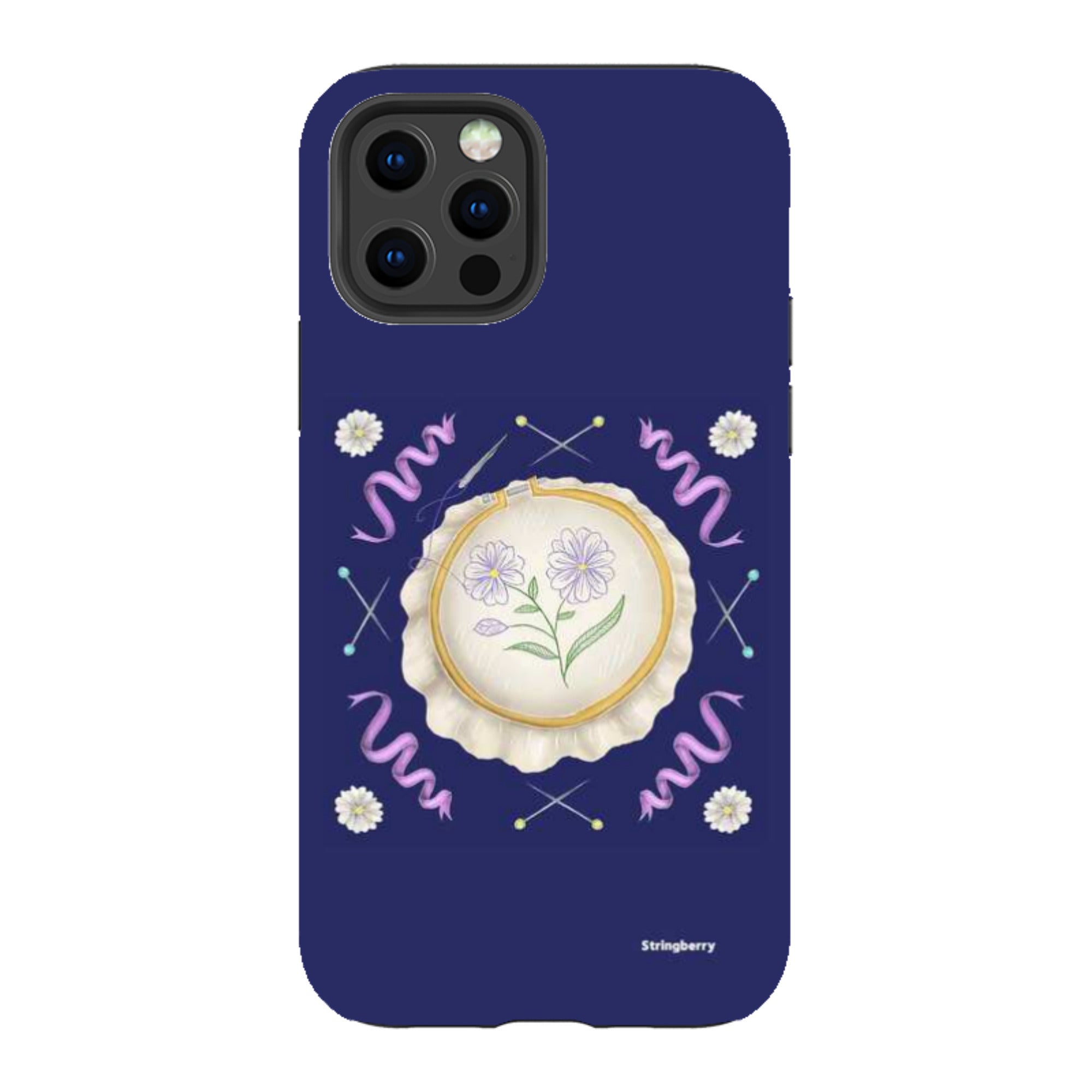 iPhone Tough Case - Daisy Needlework By Catherine Rowe