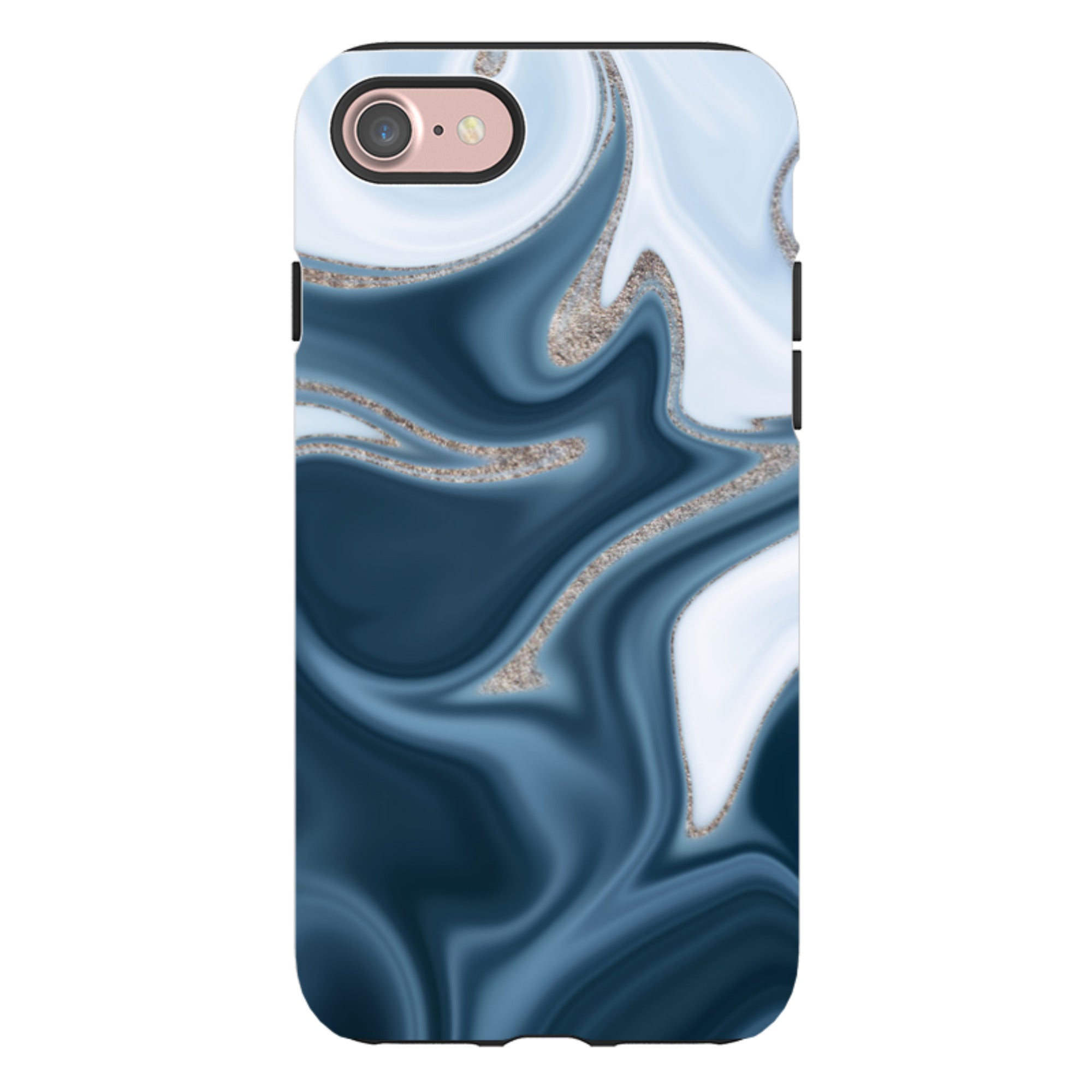 iPhone Tough Case - Blue Ice (case does not glitter)