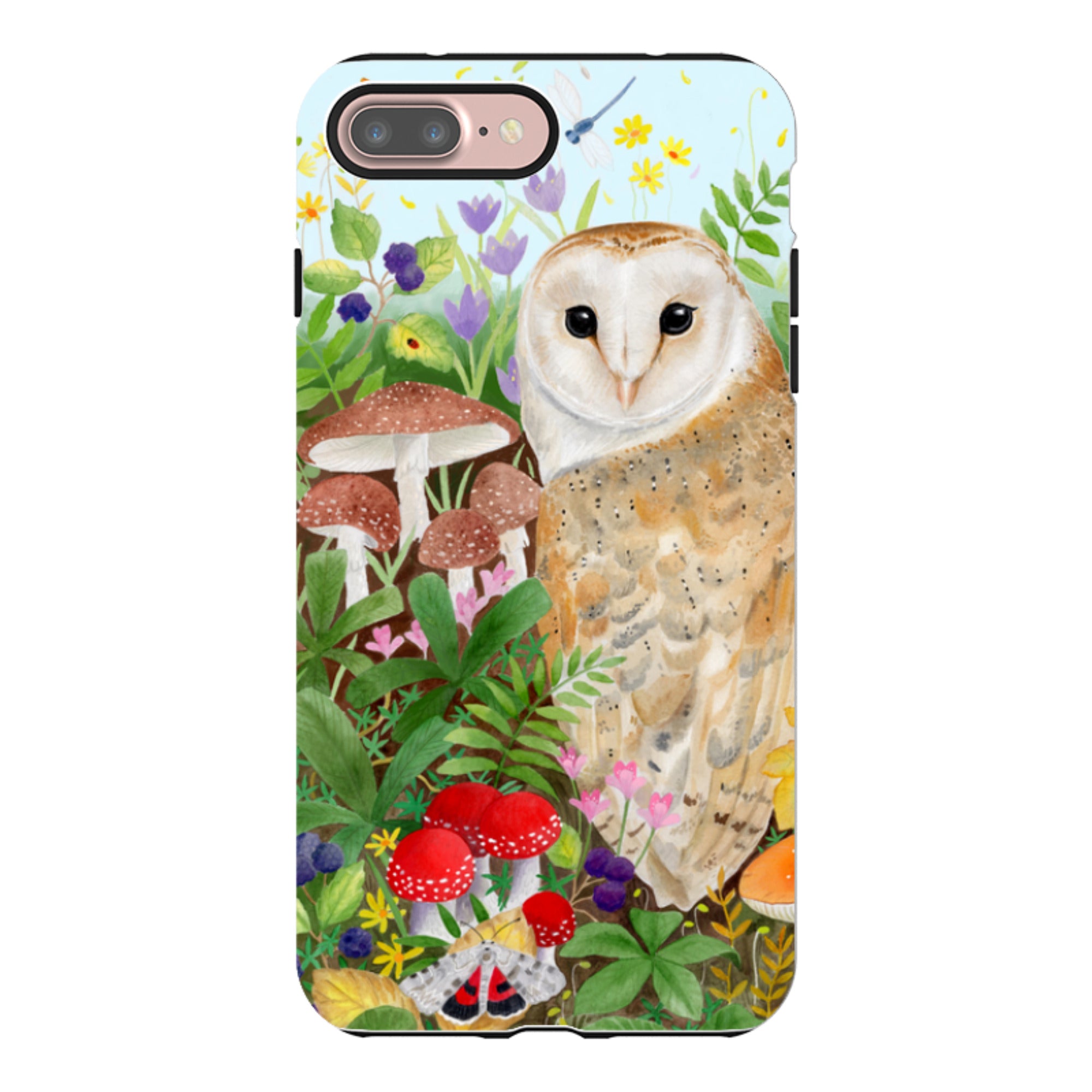 iPhone Tough Case - Owl Garden By Bex Parkin