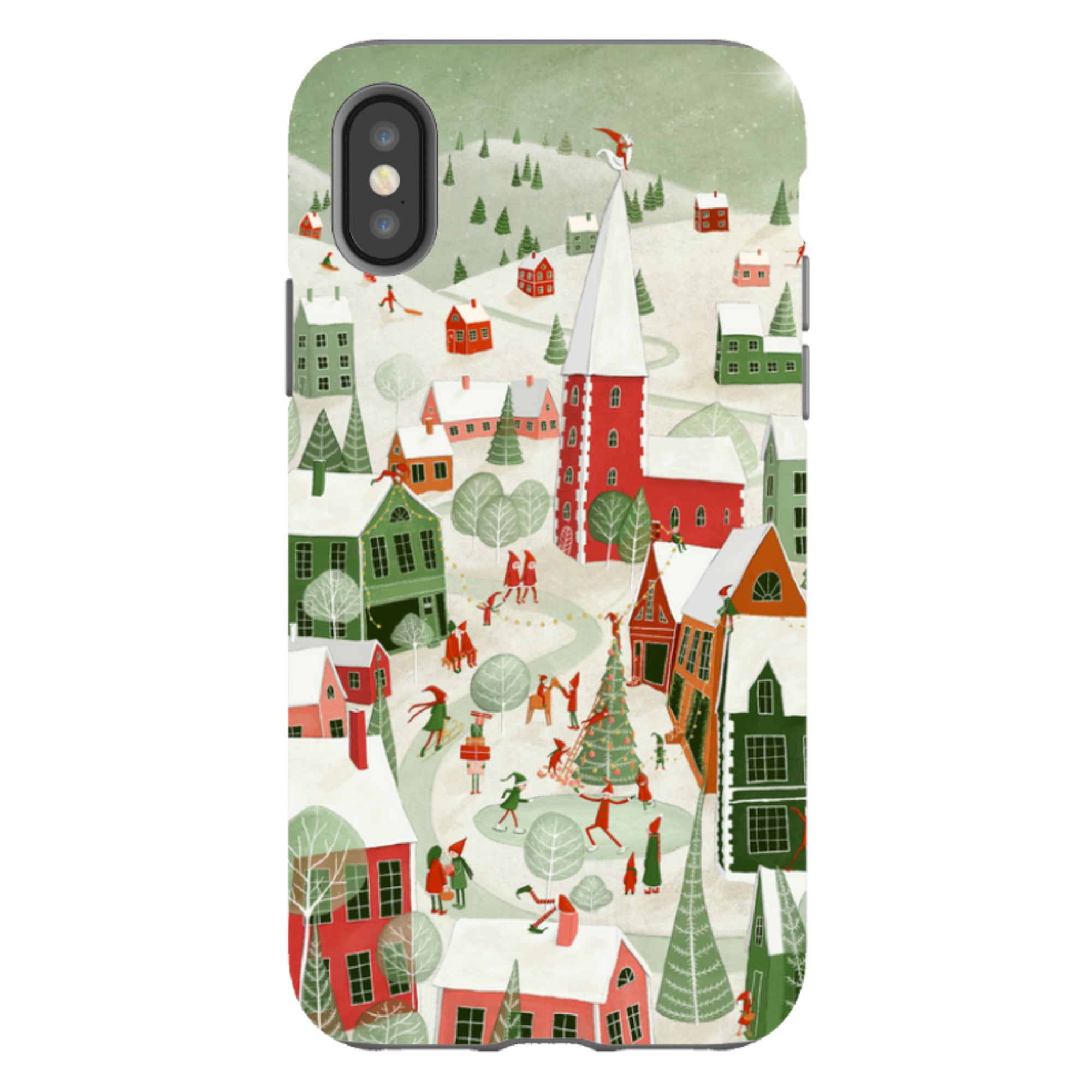 iPhone Tough Case - Christmas Town By Maja Lindberg