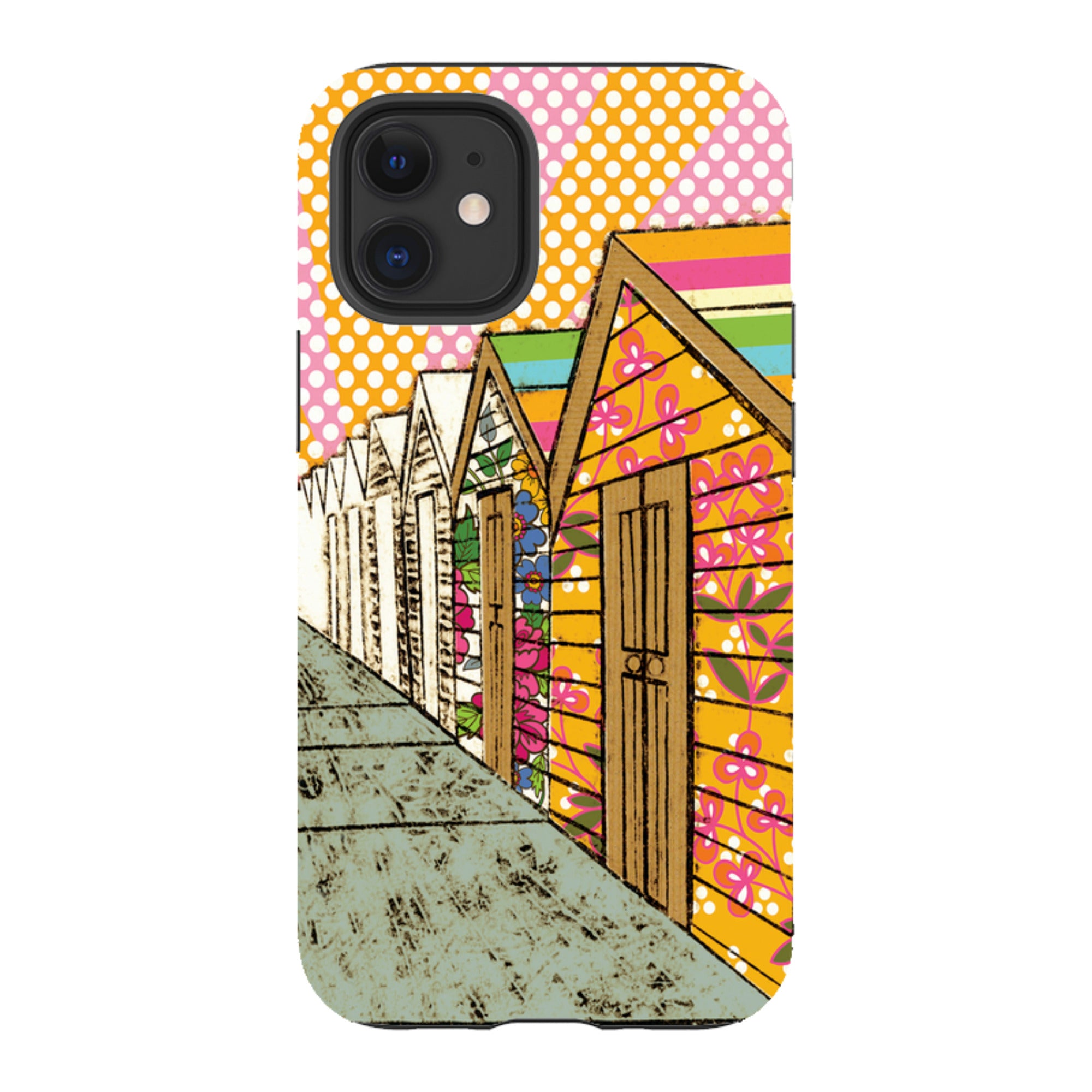iPhone Tough Case - Beach Huts By Amelia Bowman