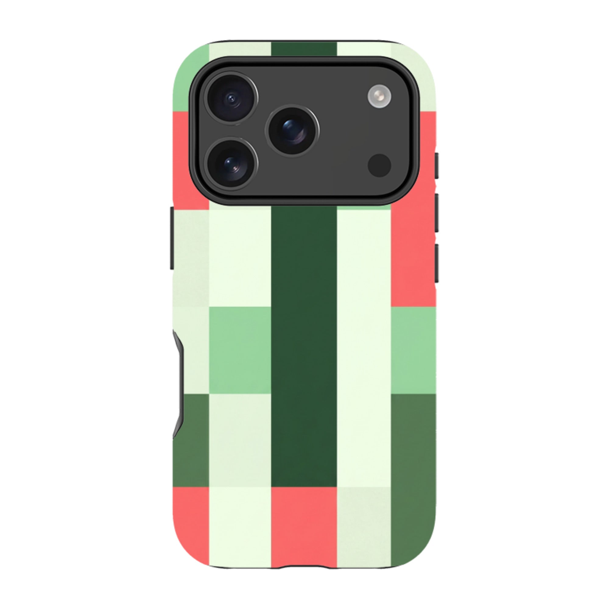 iPhone MagSafe Tough Case - Retro Abstract Gingham