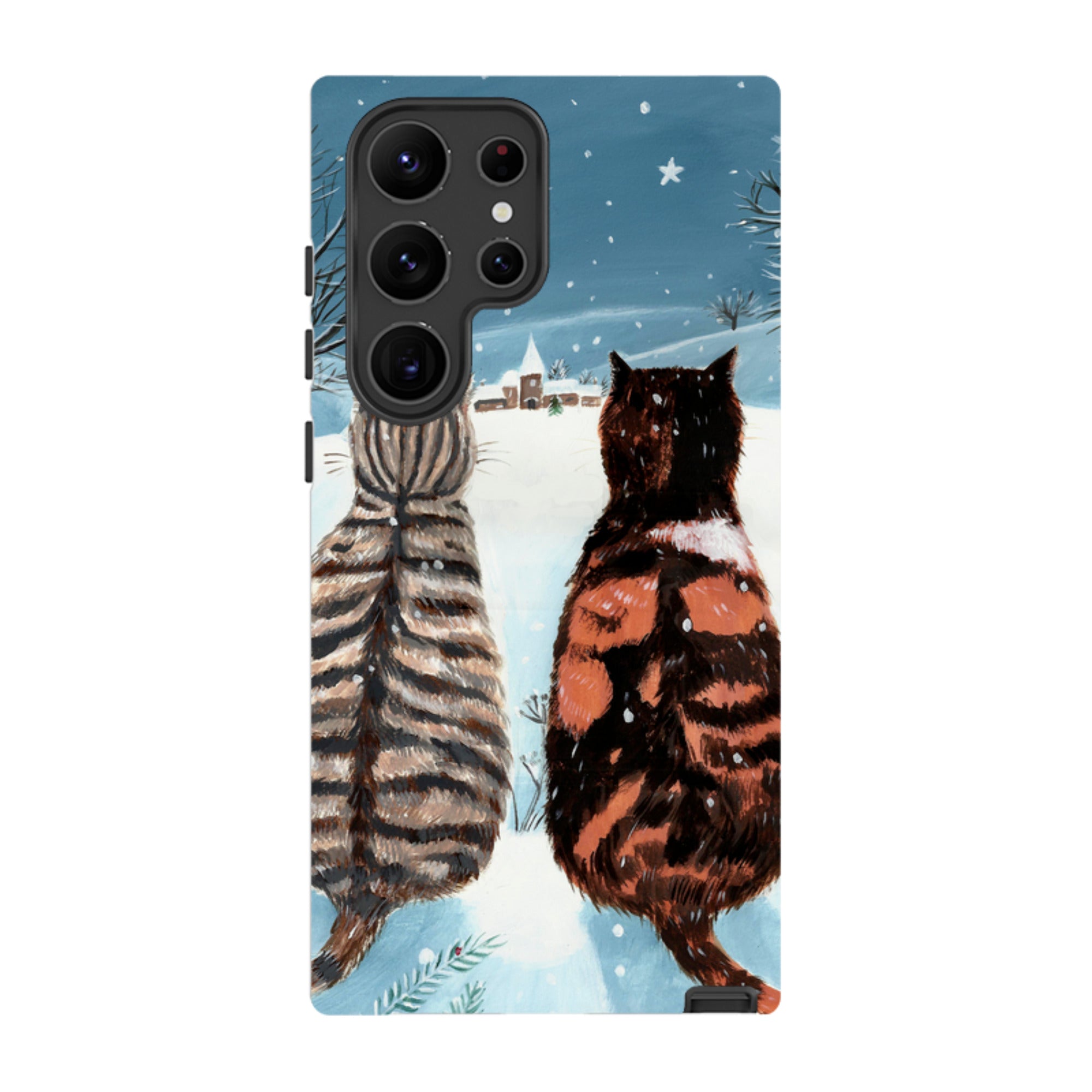 Samsung Tough Case - Cat Xmas By Mary Stubberfield