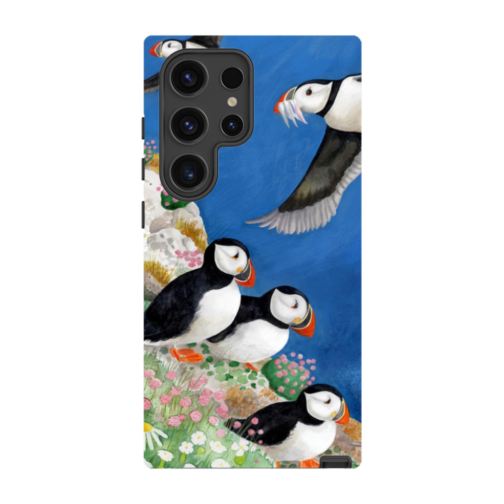 Samsung Tough Case - Puffins By Bex Parkin
