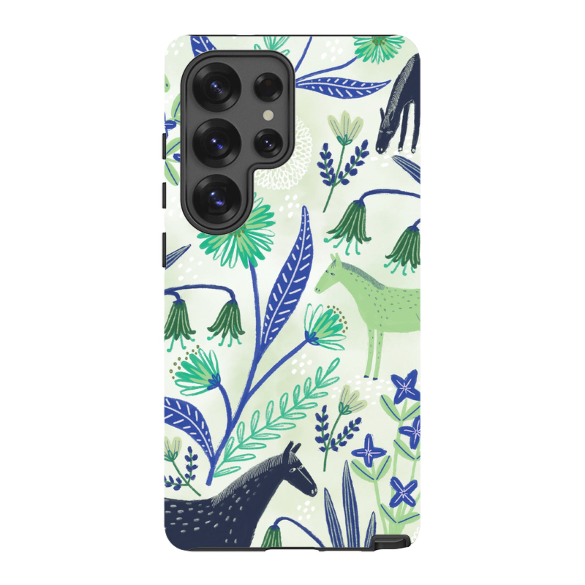 Samsung Tough Case - Wild Ponies Green By Lee Foster Wilson