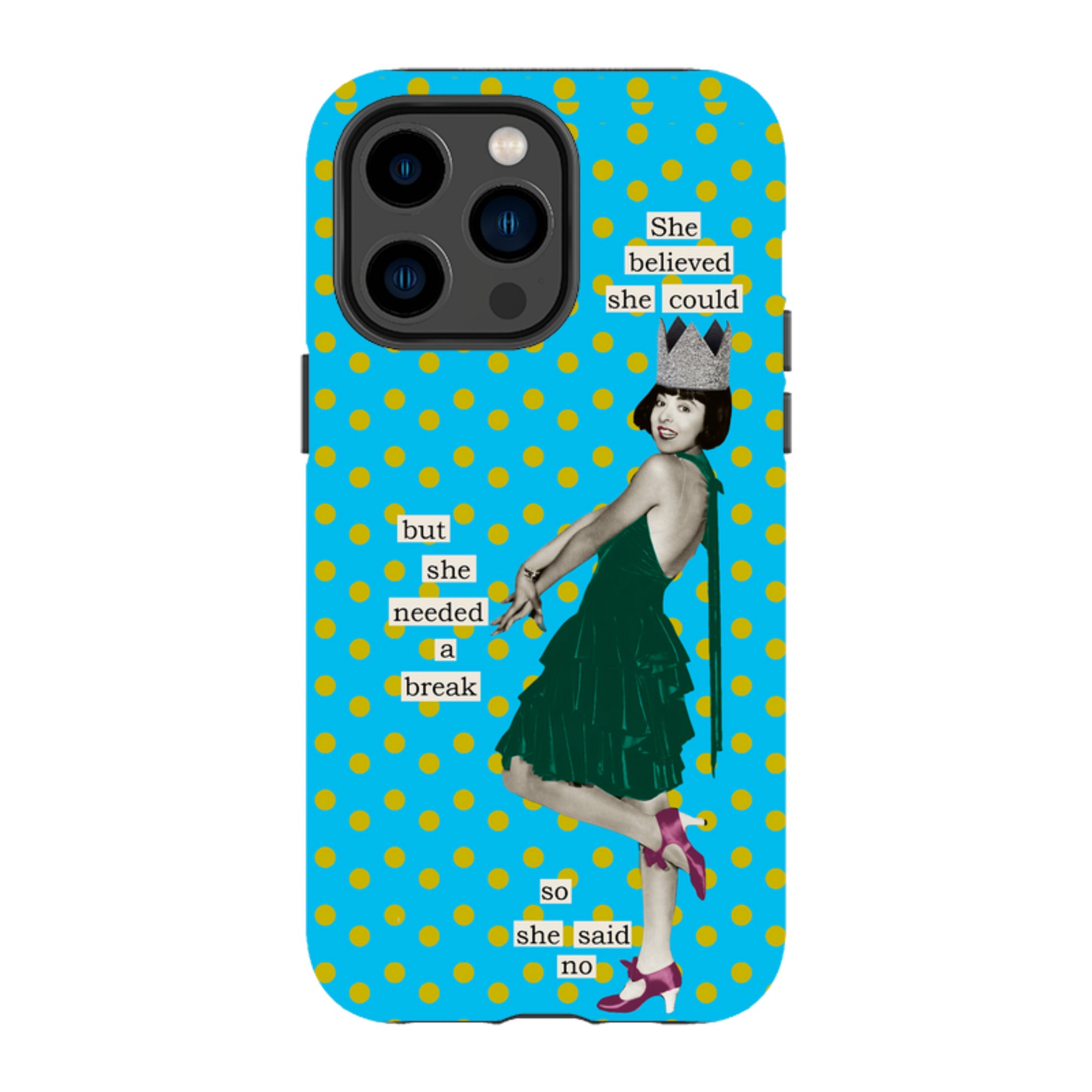 iPhone Tough Case - She Believed She Could By Clare Jordan