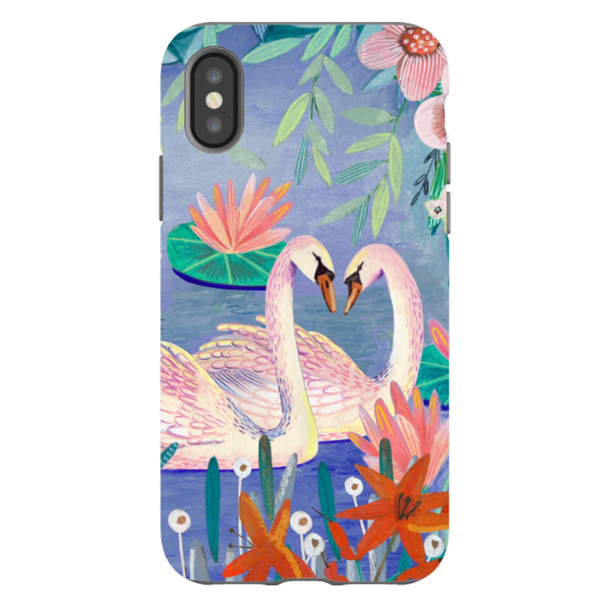 iPhone Tough Case - Swans By Caroline Bonne Muller