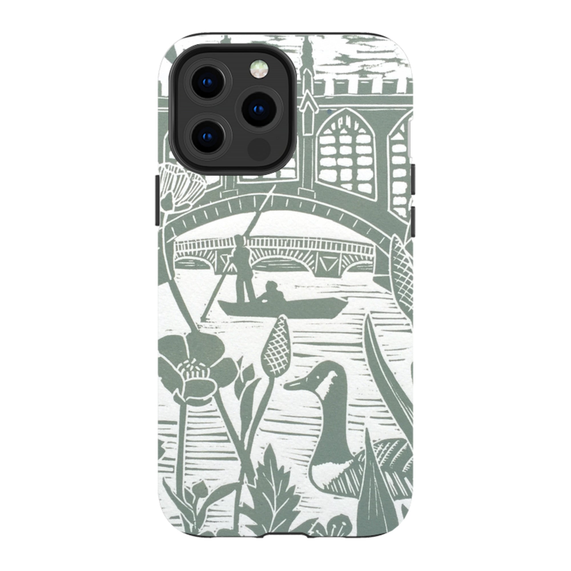iPhone Tough Case - Punting At Cambridge By Kate Heiss