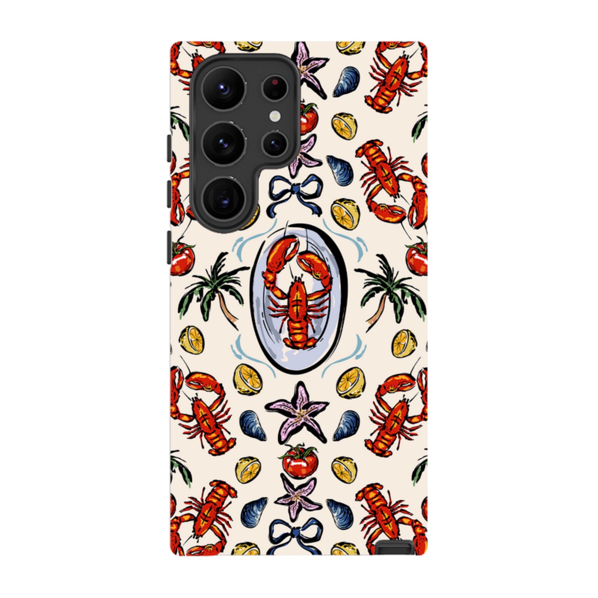 Samsung Tough Case - Seafood and palm trees