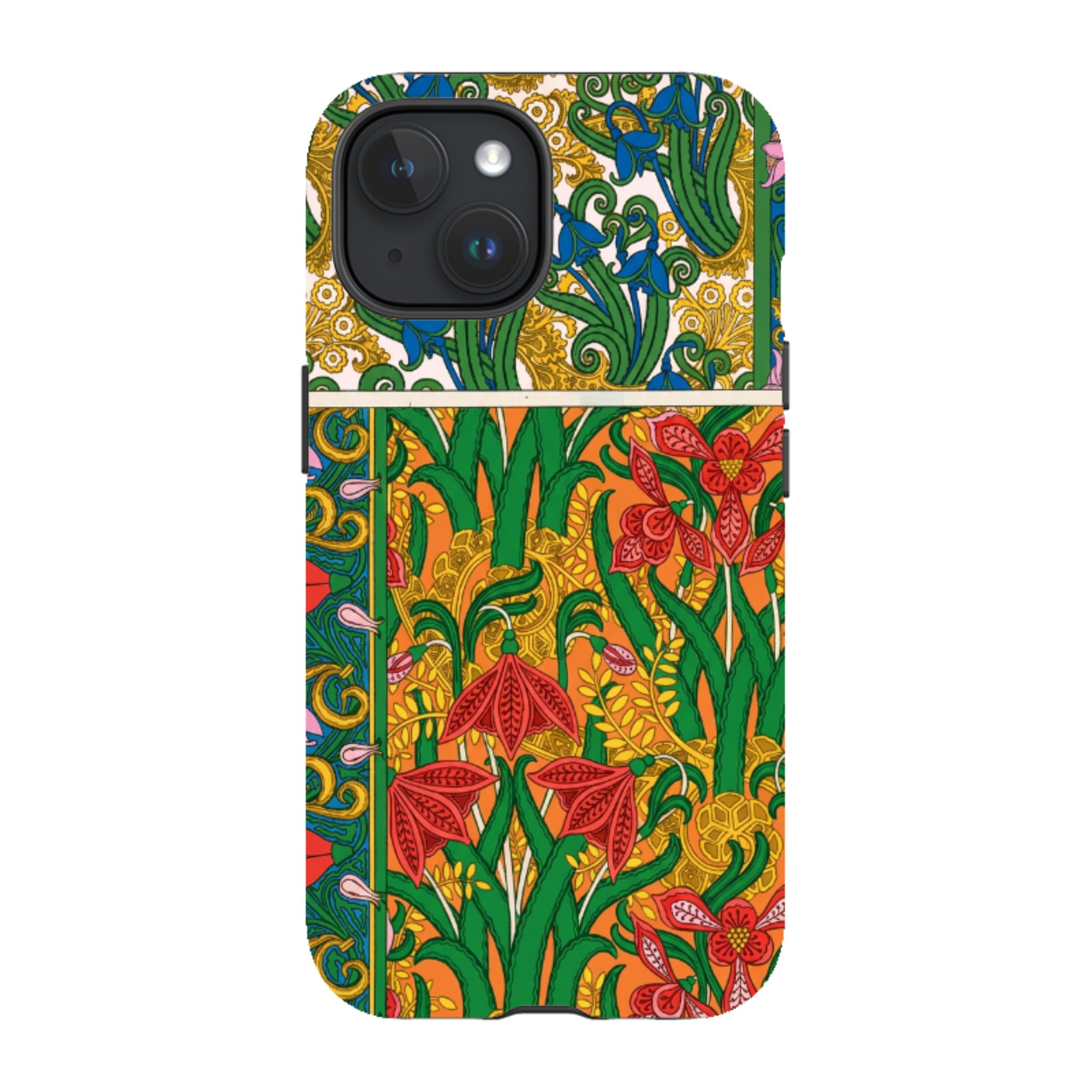 iPhone MagSafe Tough Case - Vintage Art Nouveau Lily