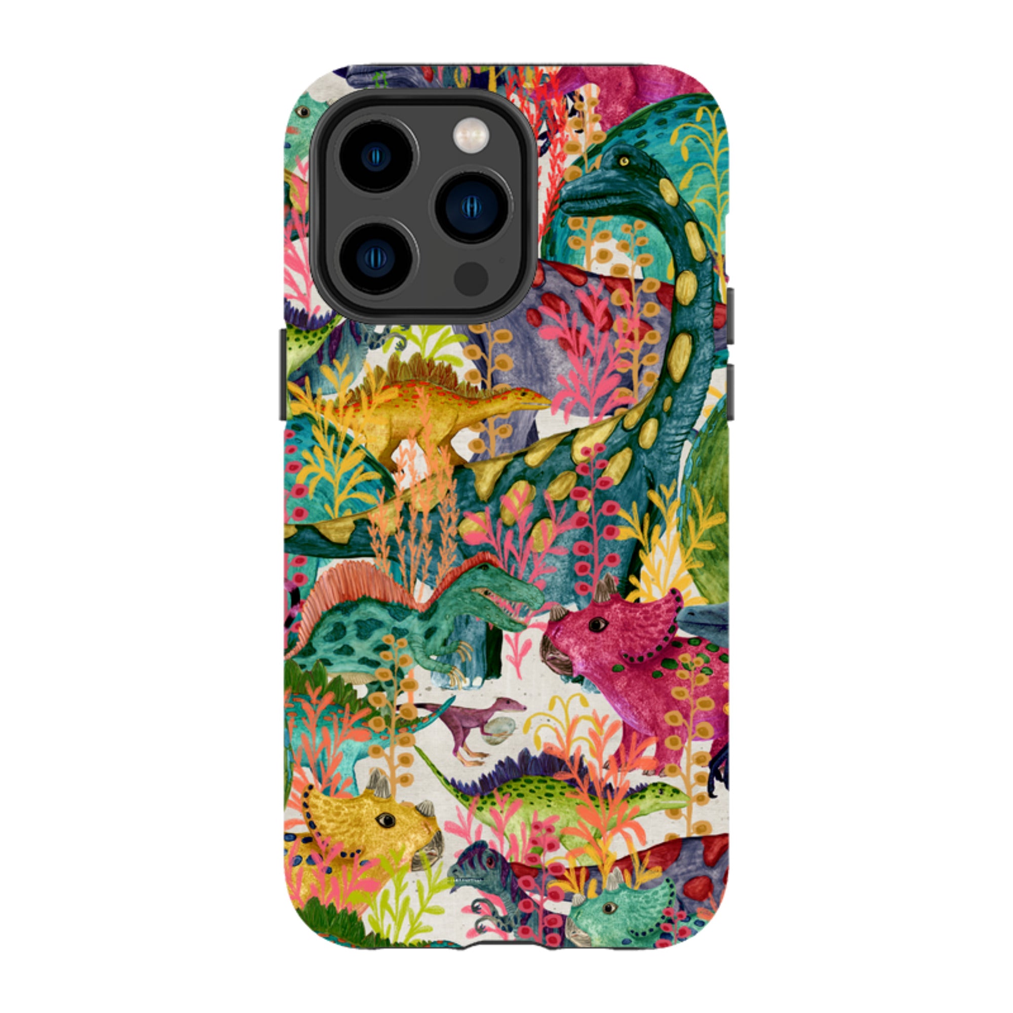 iPhone MagSafe Tough Case - Dinosaur Jamboree By Katherine Quinn