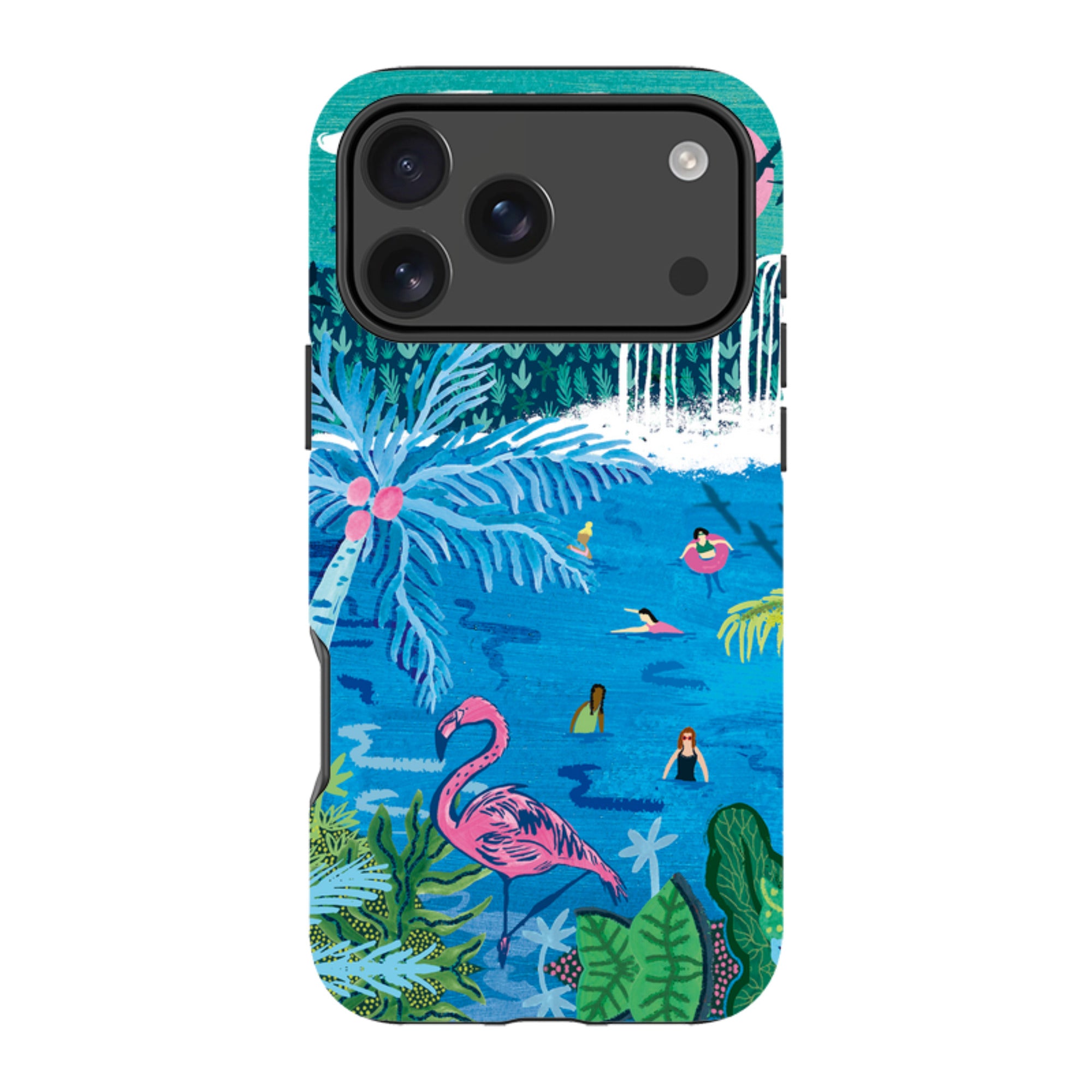 iPhone Tough Case - Palm Pool By Emma Frances Grant