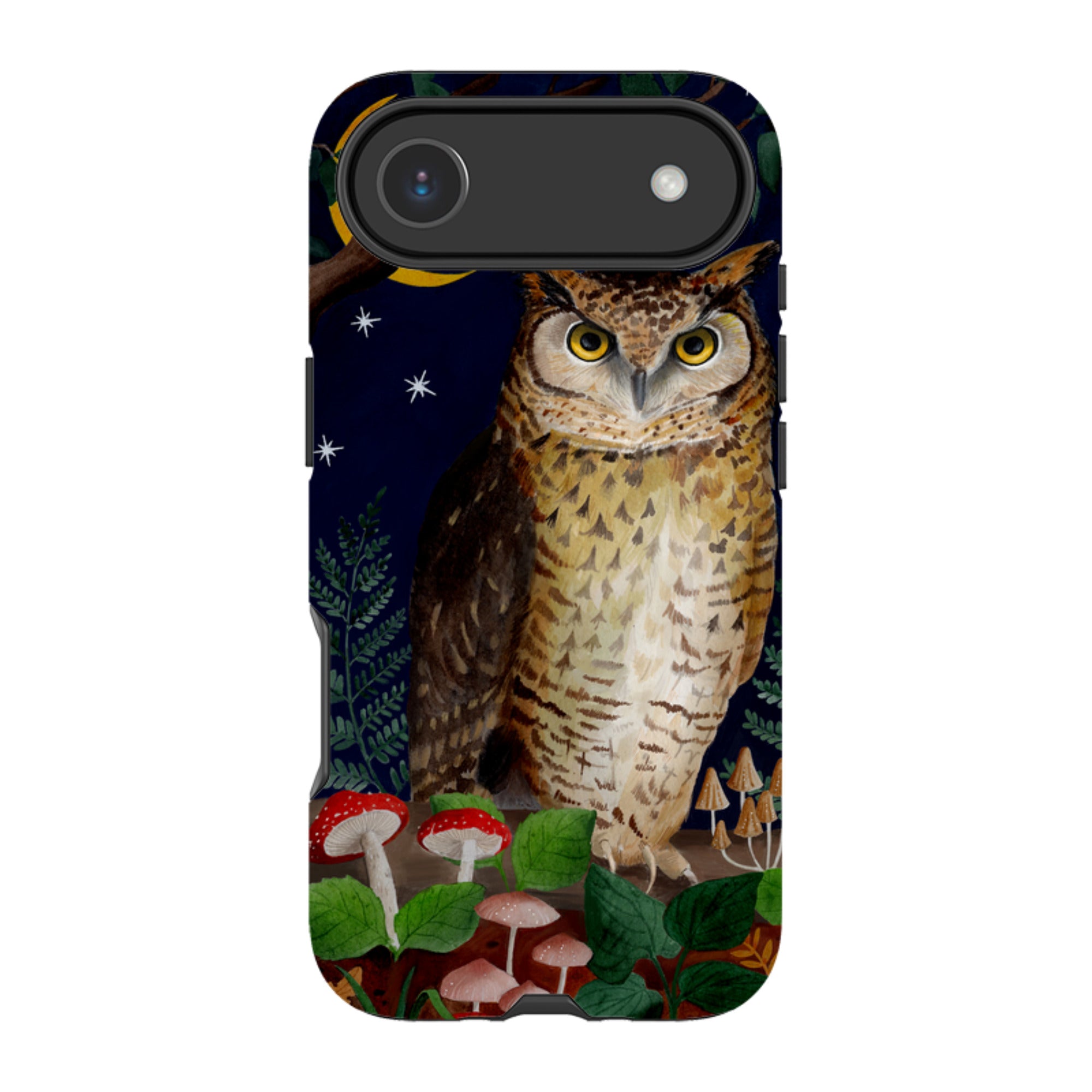 iPhone Tough Case - Mushroom Owl By Bex Parkin