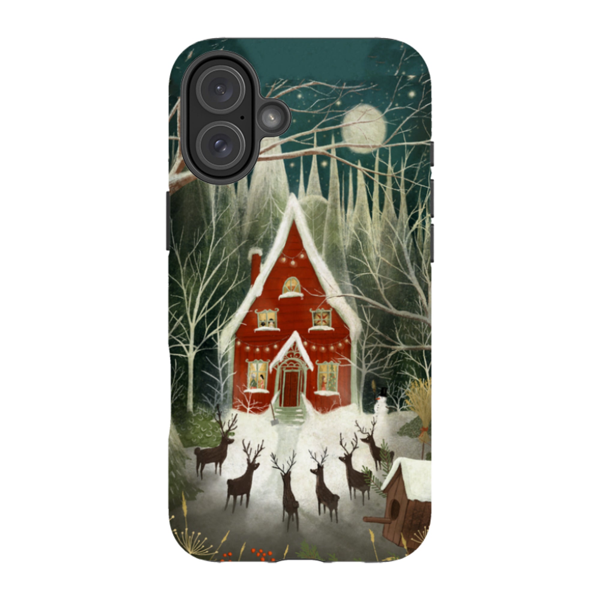 iPhone MagSafe Tough Case - Christmas Garden Night By Maja Lindberg