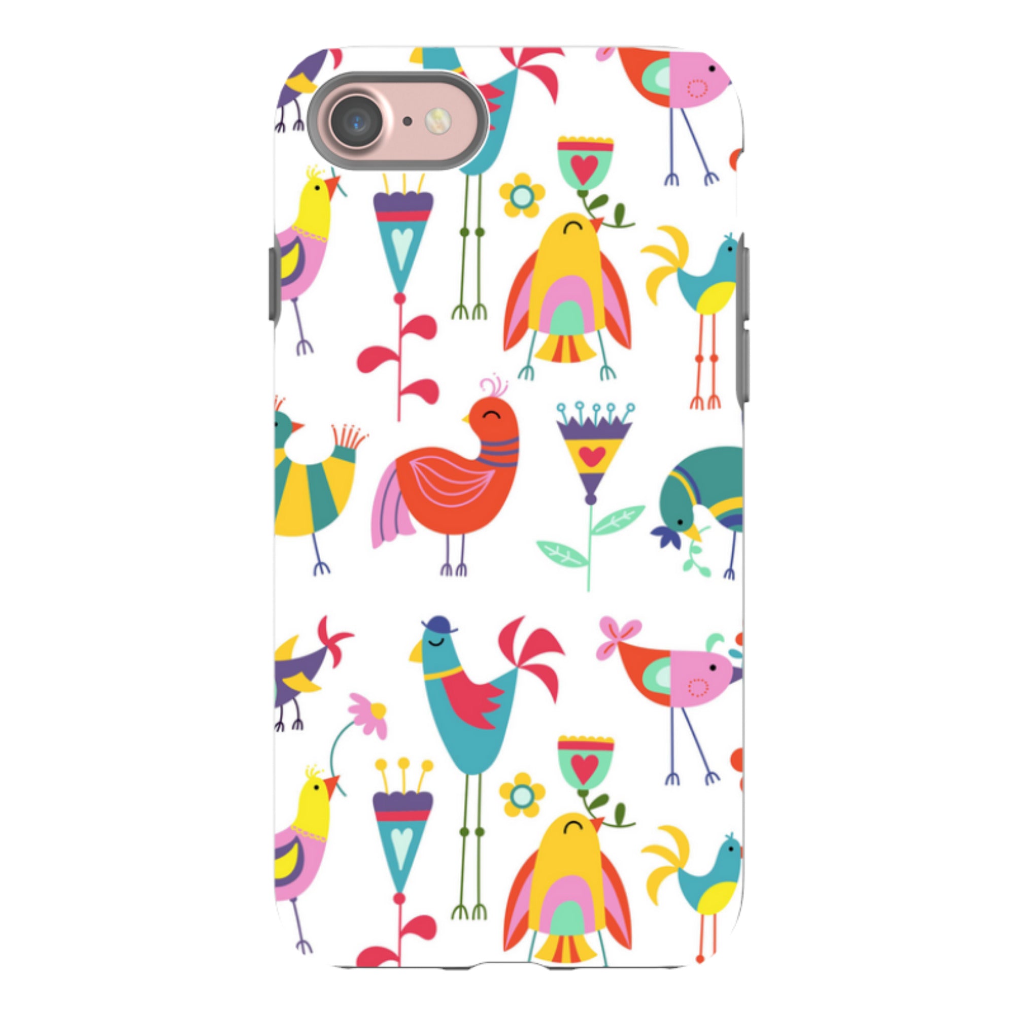 iPhone Tough Case - Folky Birds By Suzy Taylor