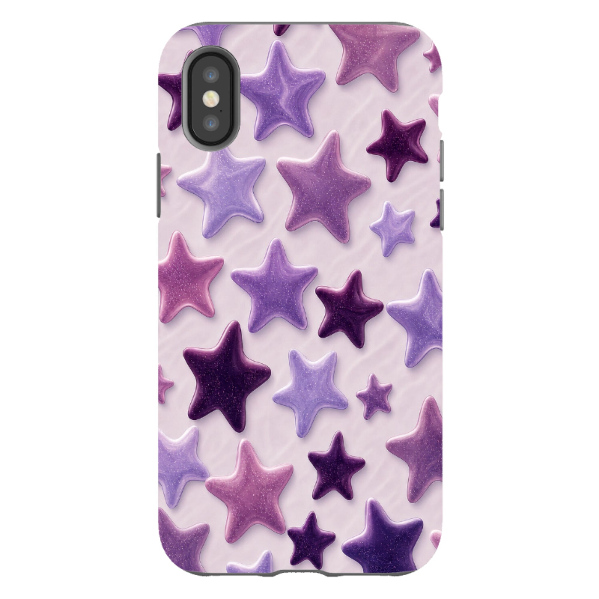 iPhone Tough Case - Lavender Purple Star