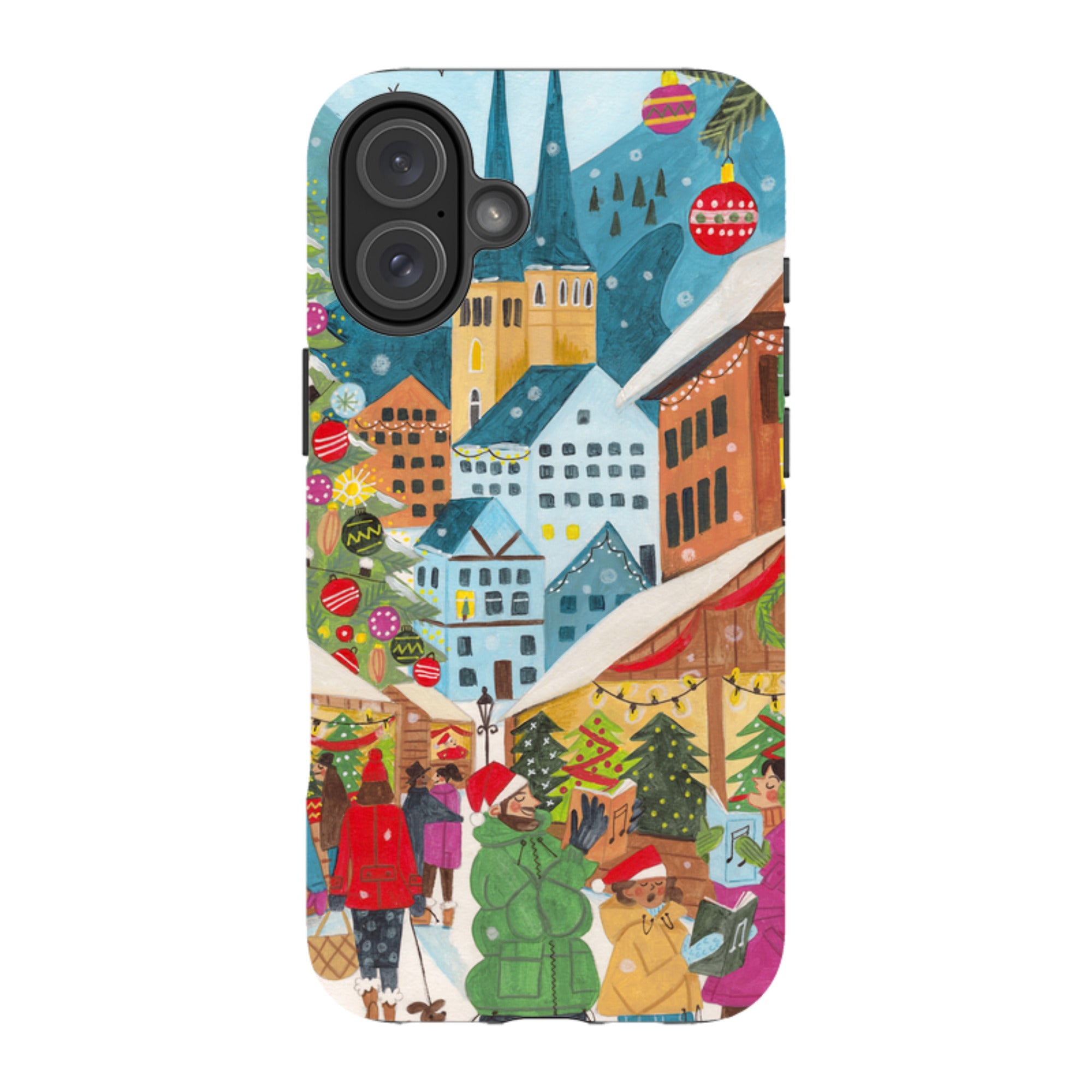 iPhone MagSafe Tough Case - Christmas Market By Caroline Bonne Muller