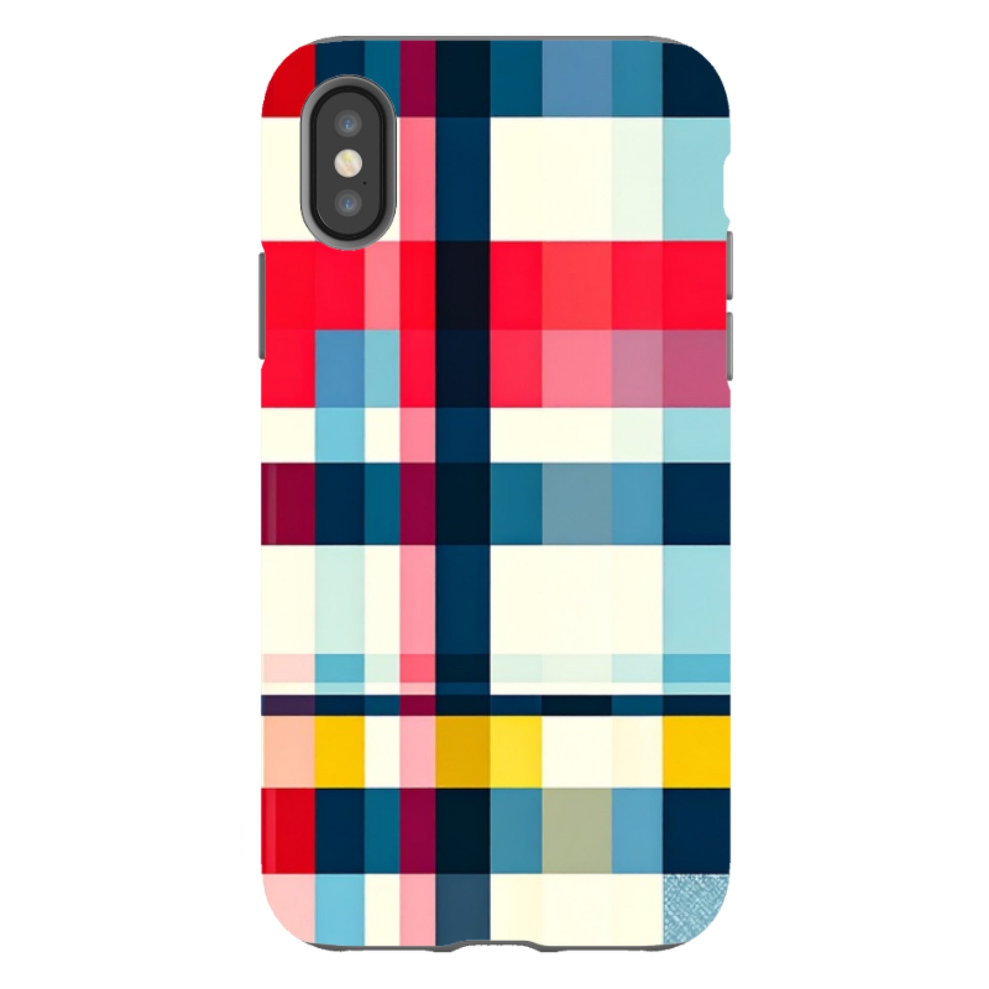 iPhone Tough Case - Cancun Gingham