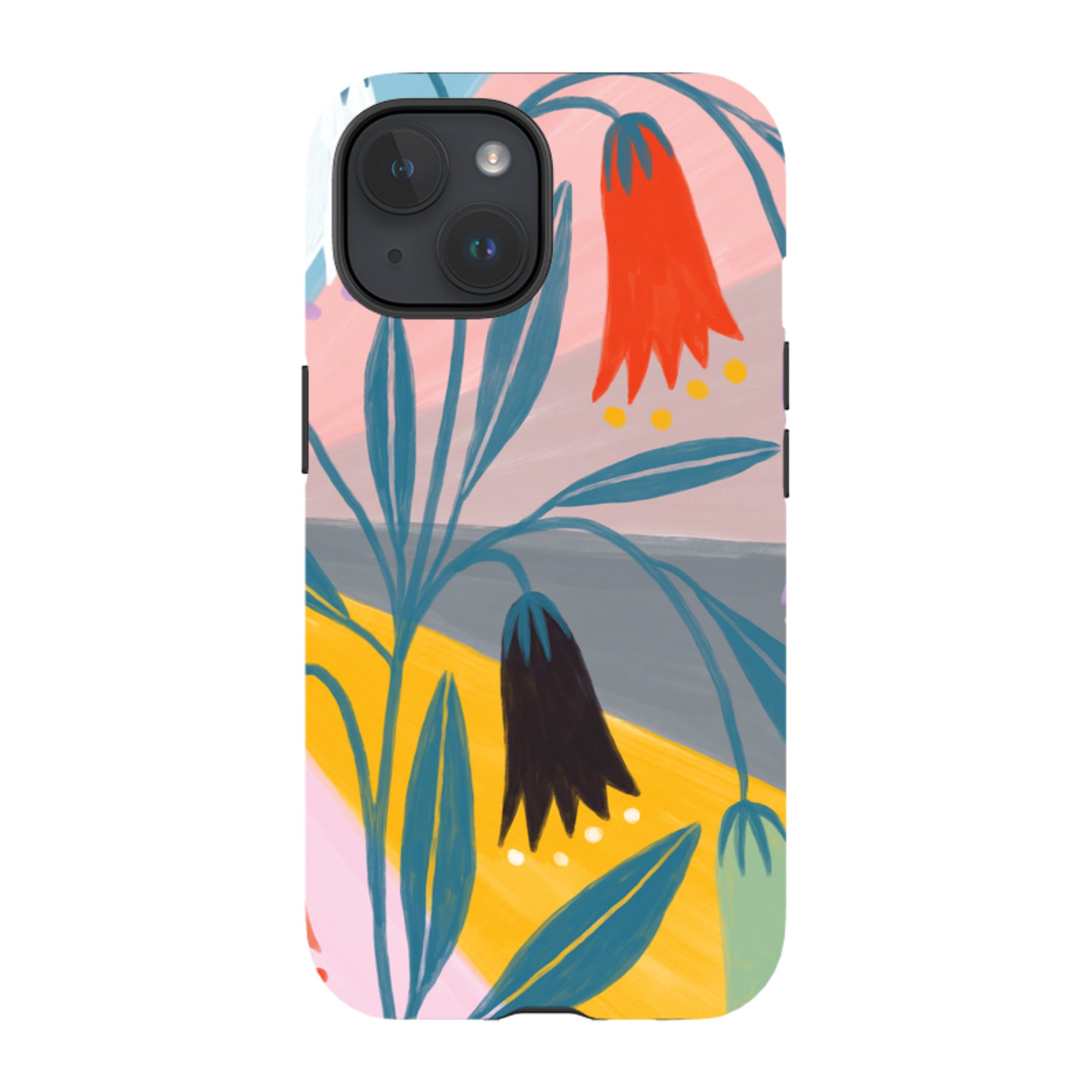 iPhone Tough Case - Bell Flowers By Lee Foster Wilson